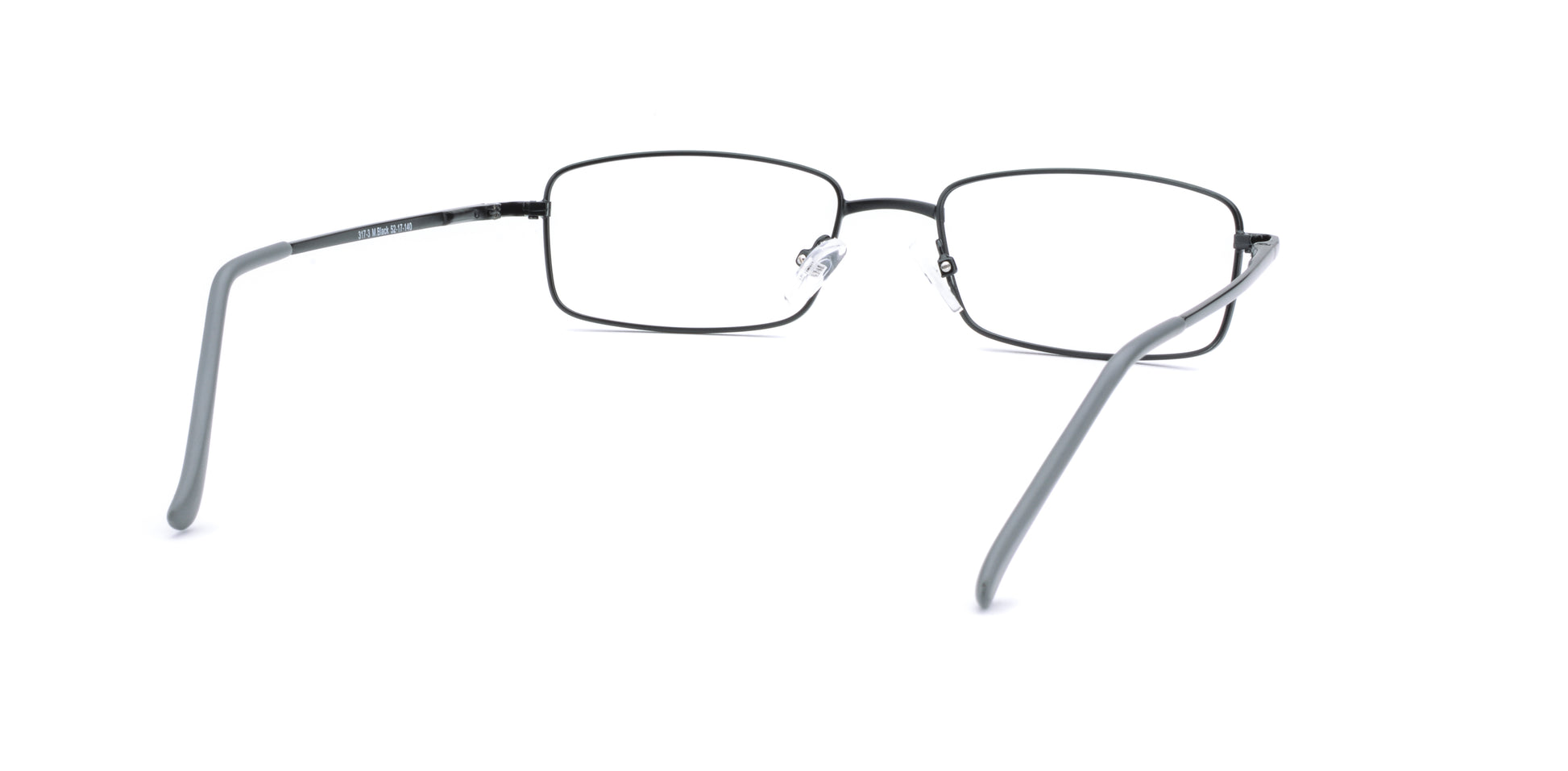 RA317-3 | Unisex | Matte Black | Metal Glasses