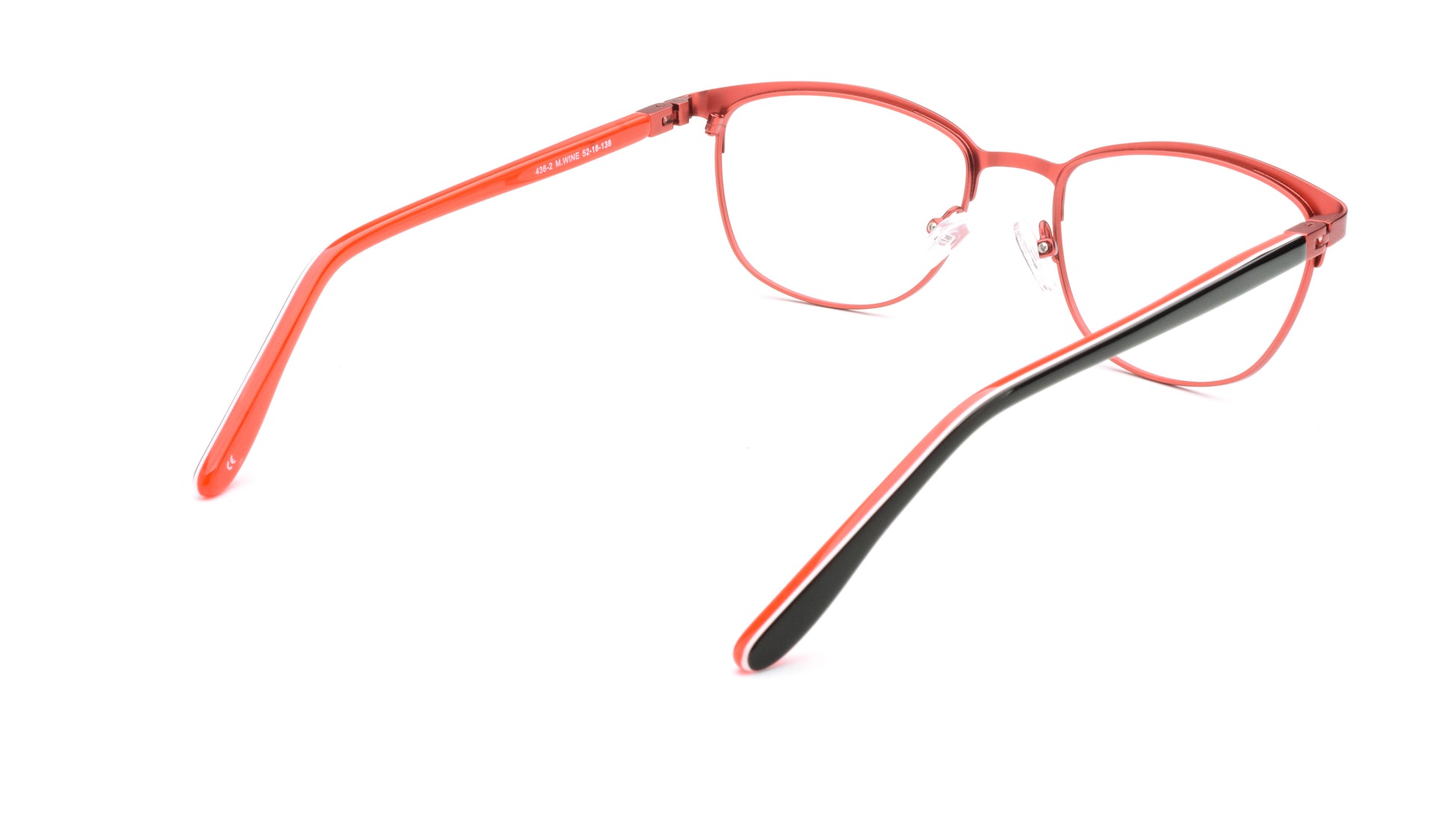 RA436-2 | Women | Matte Burgundy | Metal Glasses