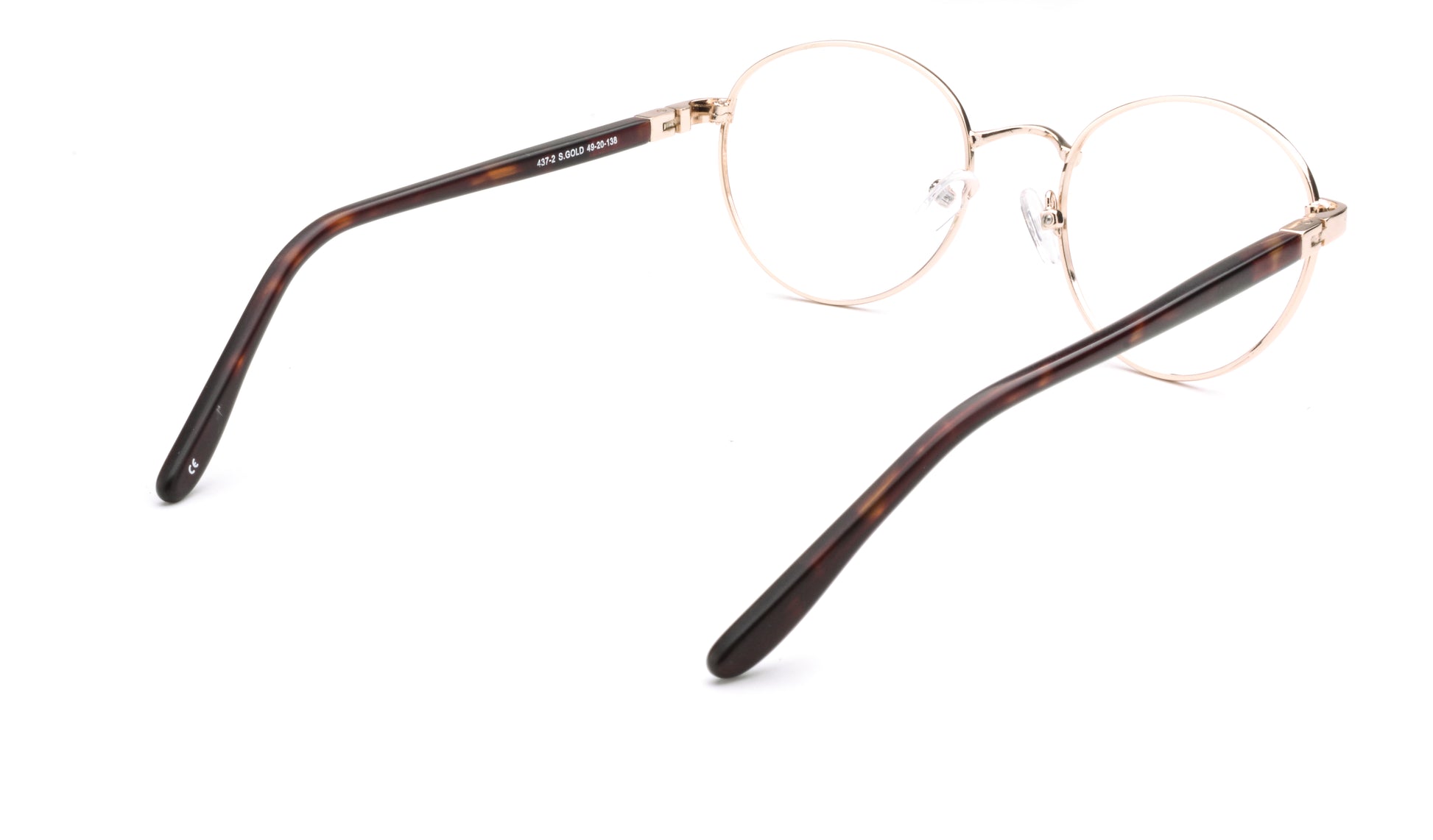 RA437-2 | Unisex | Shiny Gold | Metal Glasses