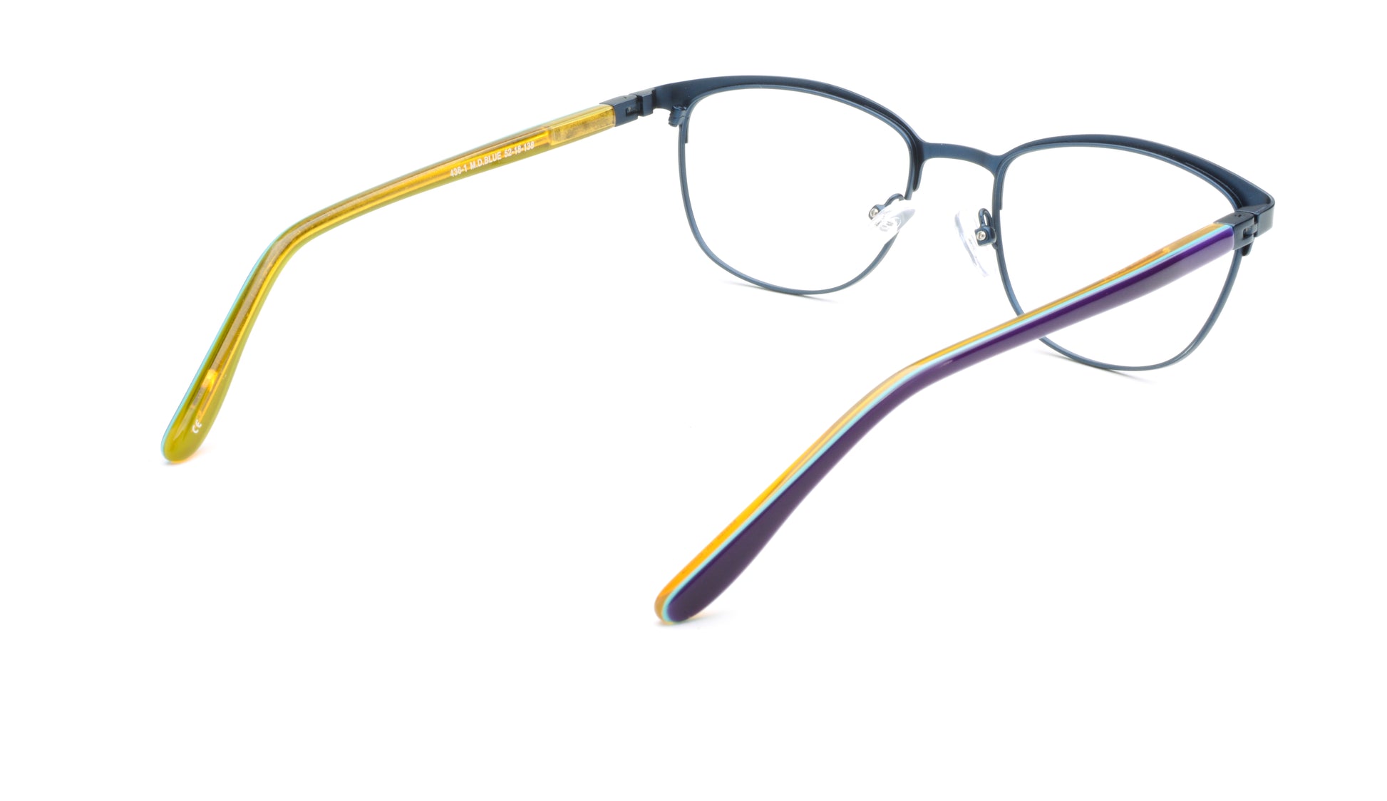 RA436-1 | Women | Matte Blue | Metal Glasses