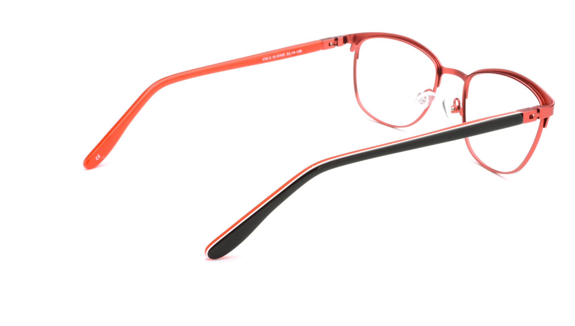 RA436-2 | Women | Matte Burgundy | Metal Glasses