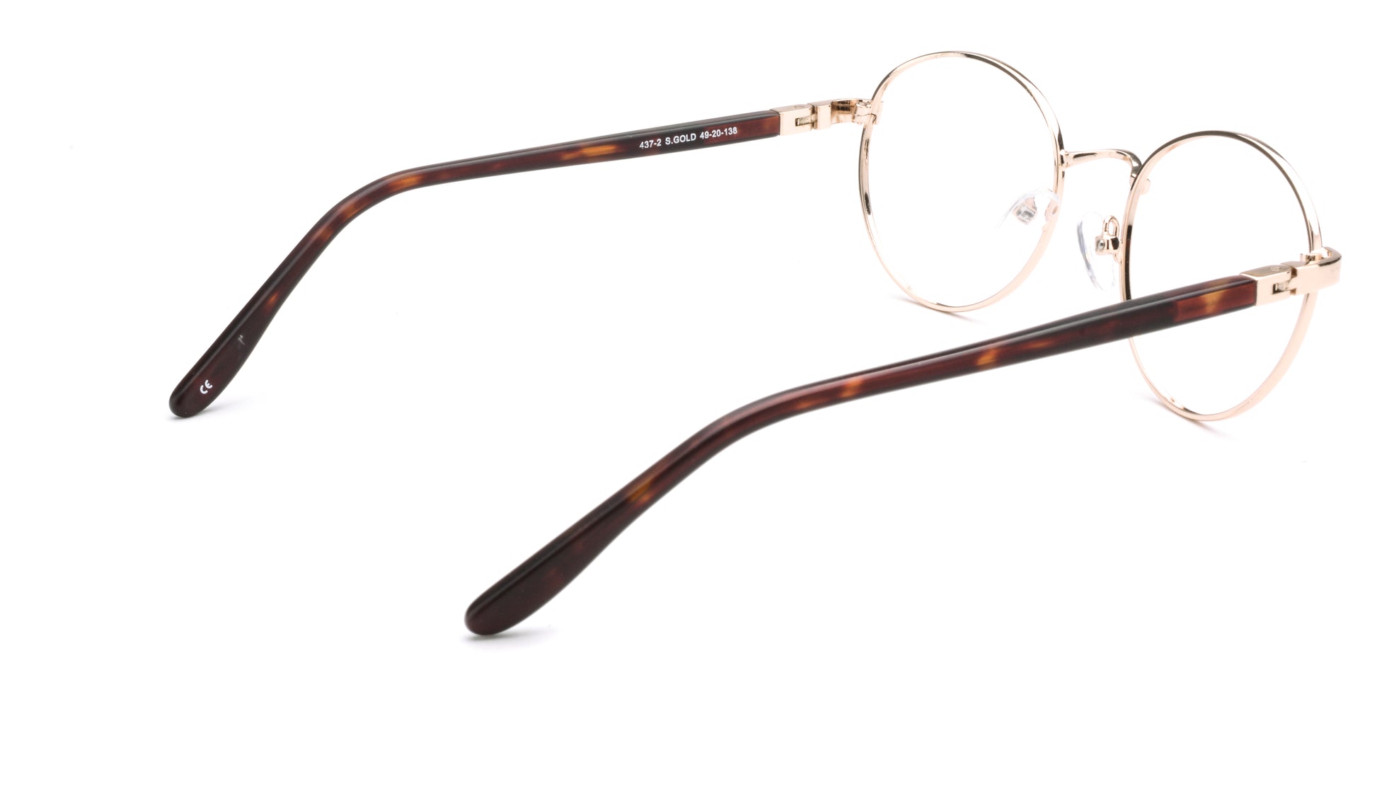 RA437-2 | Unisex | Shiny Gold | Metal Glasses