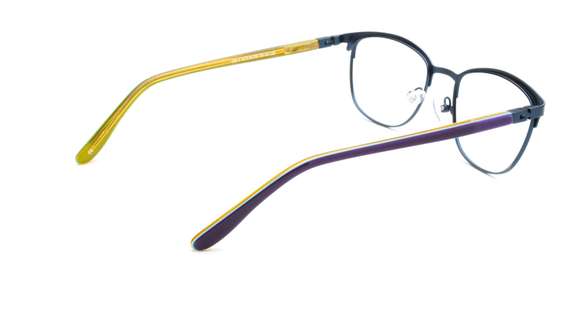 RA436-1 | Women | Matte Blue | Metal Glasses