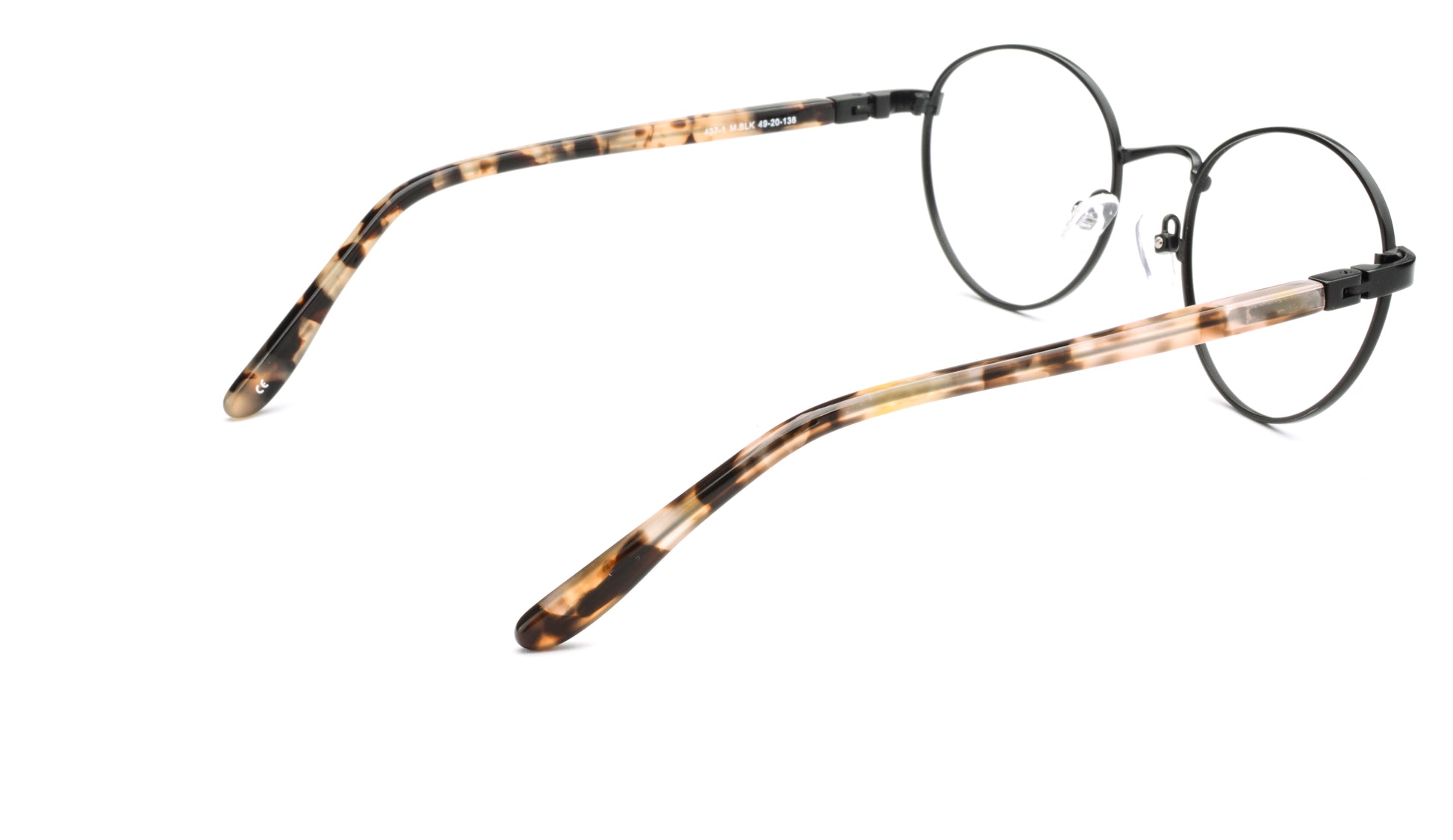 RA437-1 | Unisex | Matte Black | Metal Glasses