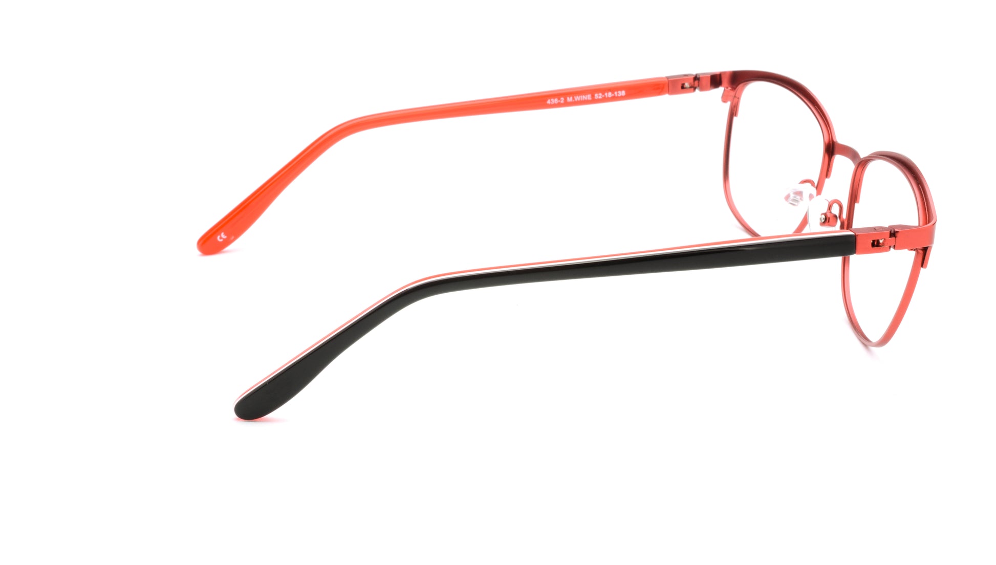 RA436-2 | Women | Matte Burgundy | Metal Glasses