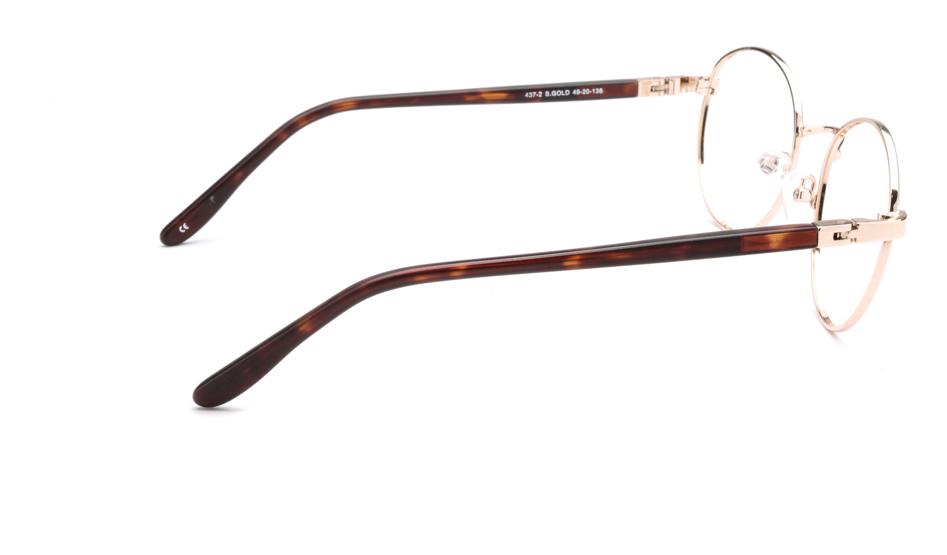 RA437-2 | Unisex | Shiny Gold | Metal Glasses