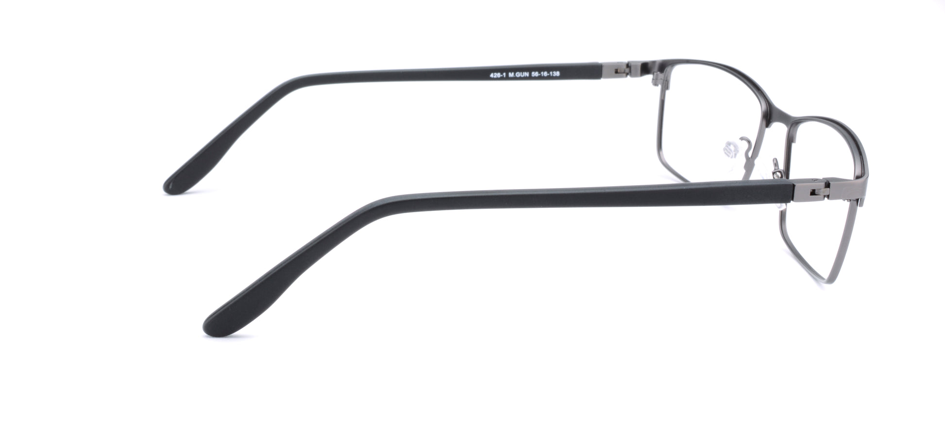 RA426-1 | Unisex | Matte Gun | Metal Glasses