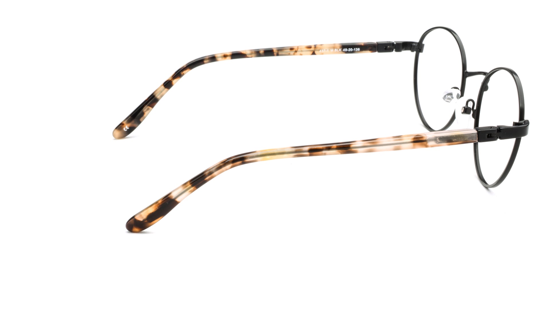 RA437-1 | Unisex | Matte Black | Metal Glasses