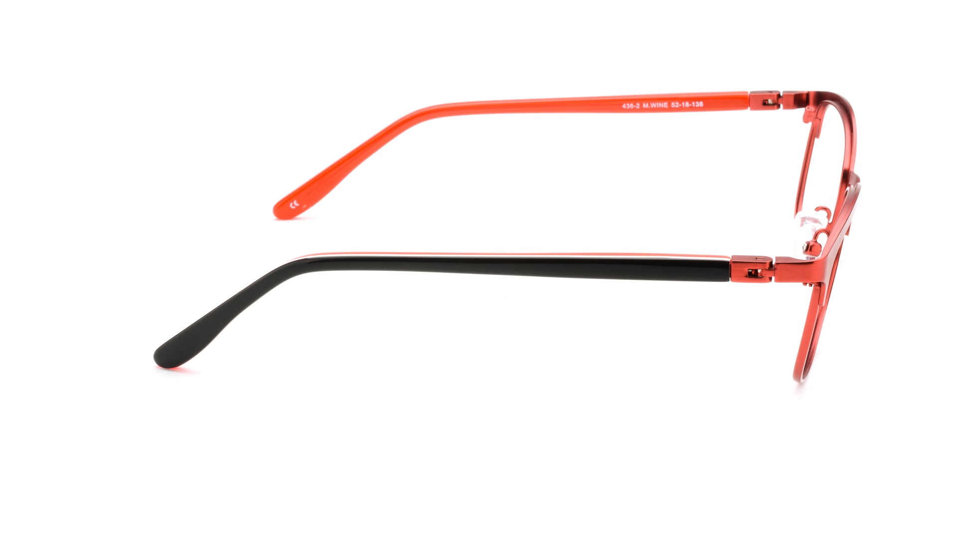 RA436-2 | Women | Matte Burgundy | Metal Glasses
