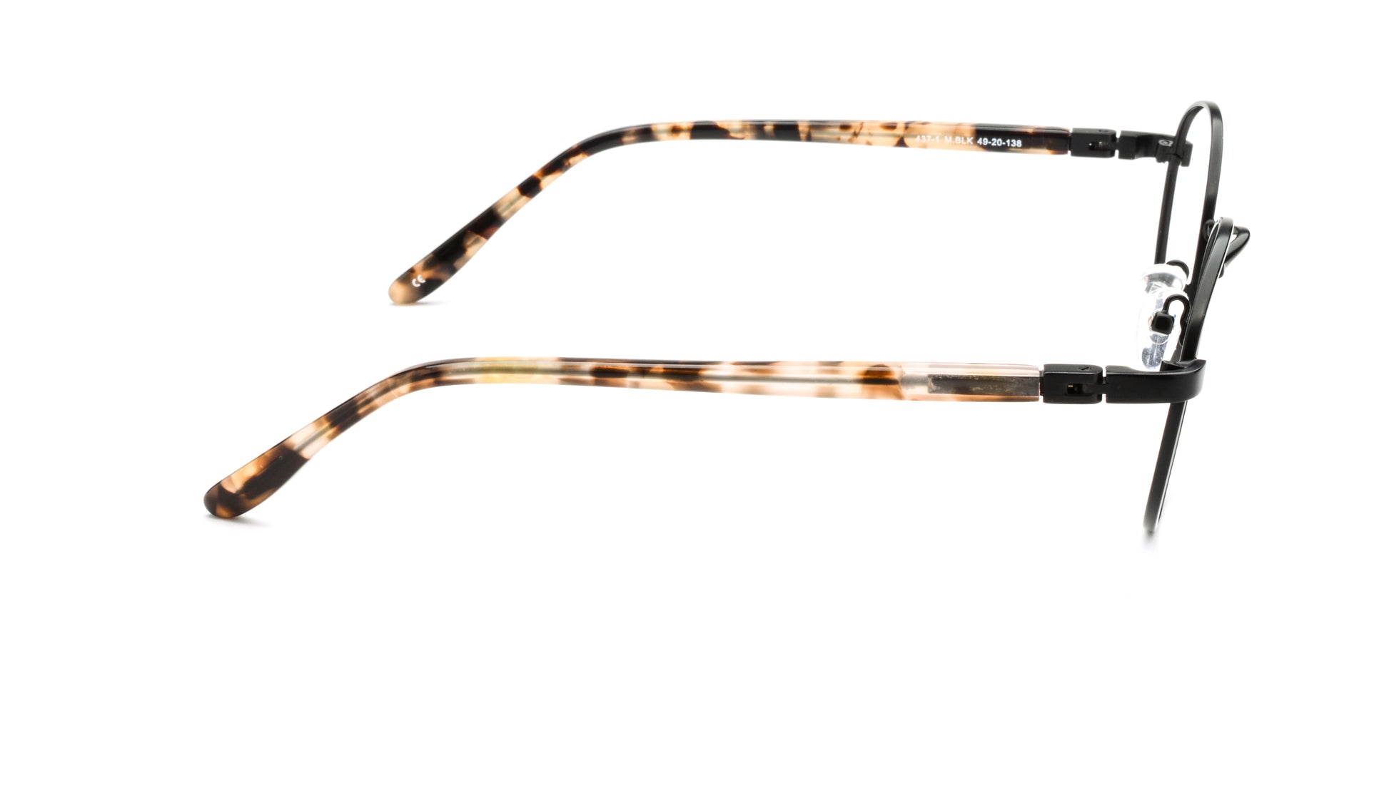 RA437-1 | Unisex | Matte Black | Metal Glasses