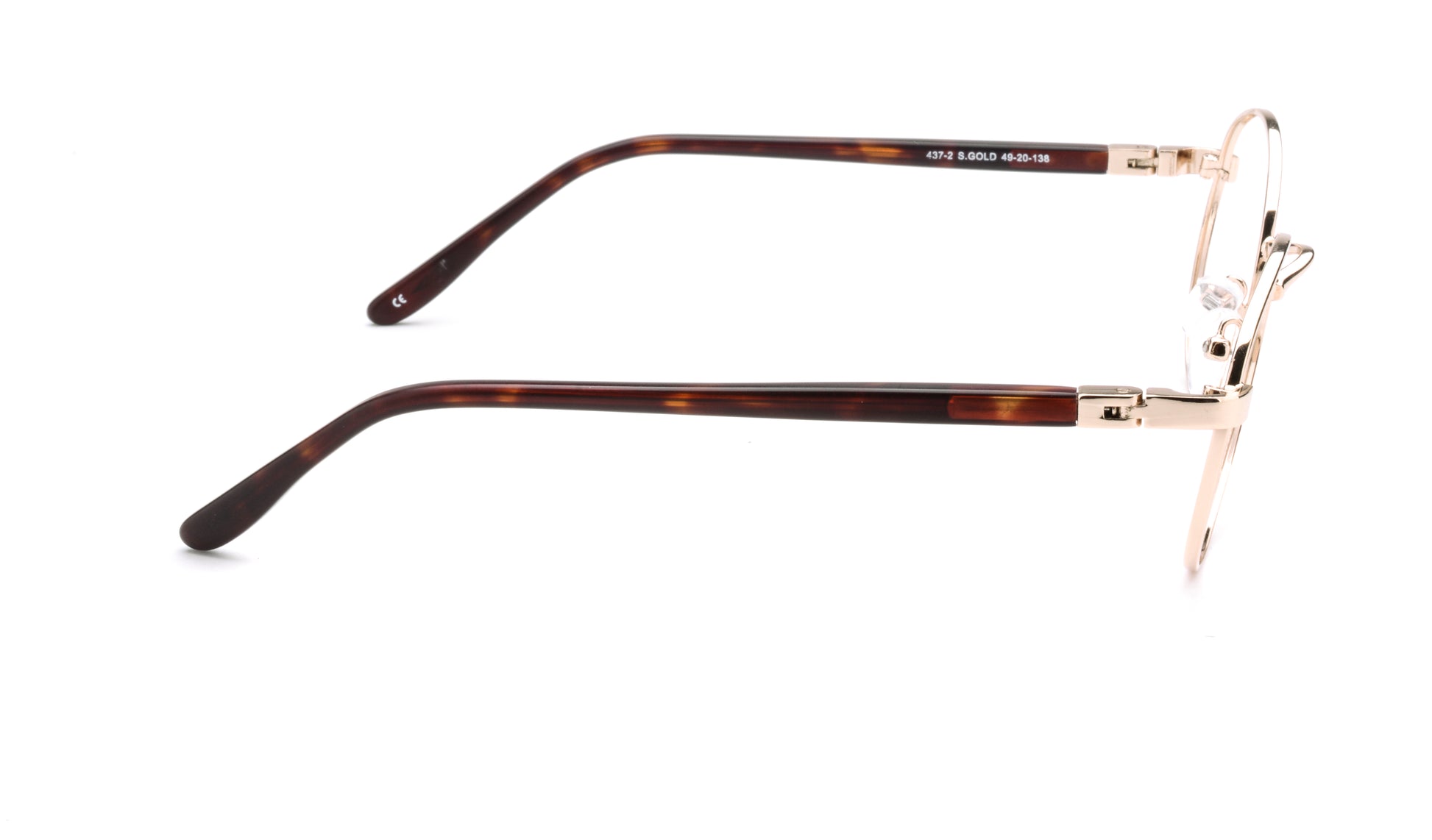 RA437-2 | Unisex | Shiny Gold | Metal Glasses