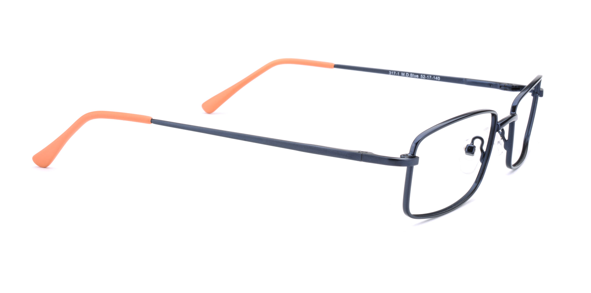 RA317-1 | Unisex | Matte Blue | Metal Glasses