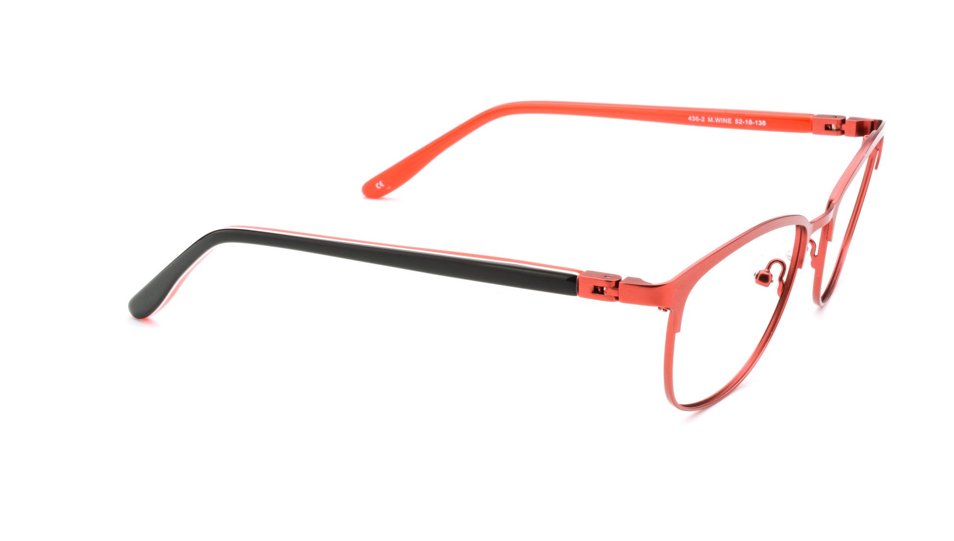 RA436-2 | Women | Matte Burgundy | Metal Glasses