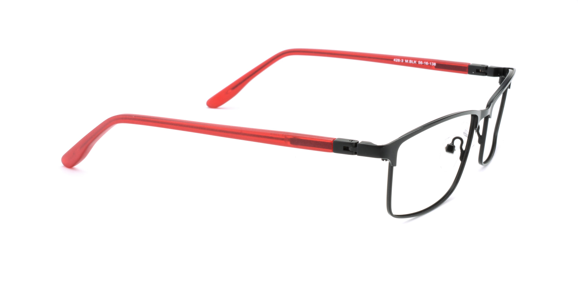RA426-3 | Unisex | Matte Gun | Metal Glasses