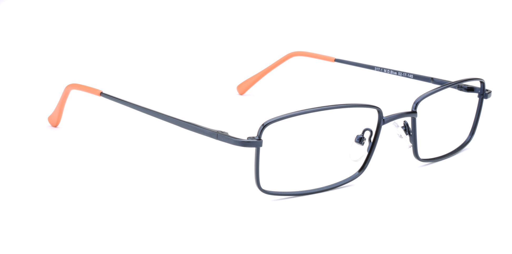 RA317-1 | Unisex | Matte Blue | Metal Glasses