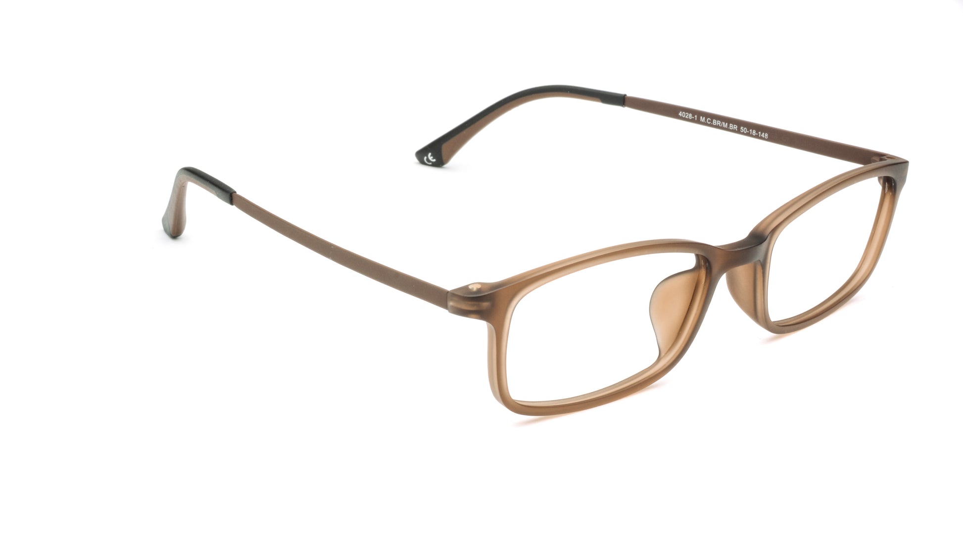 MX4028-1639-1 | Unisex | Matte Brown | Beta Titanium Glasses
