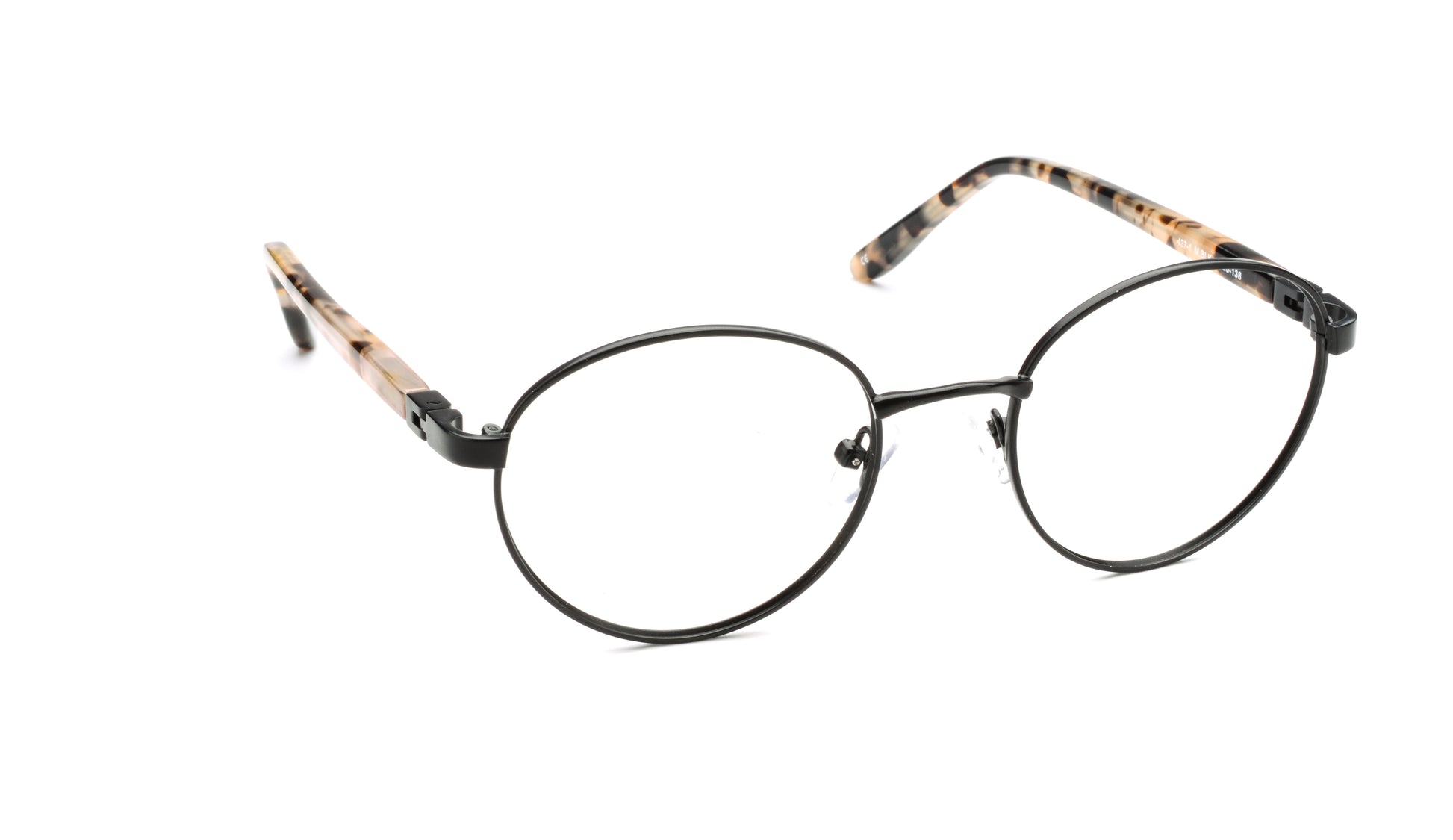 RA437-1 | Unisex | Matte Black | Metal Glasses