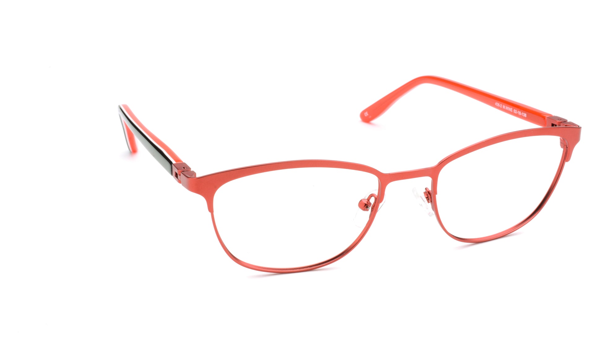 RA436-2 | Women | Matte Burgundy | Metal Glasses