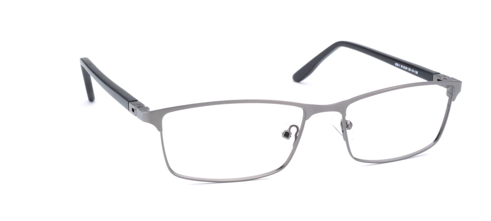 RA426-1 | Unisex | Matte Gun | Metal Glasses
