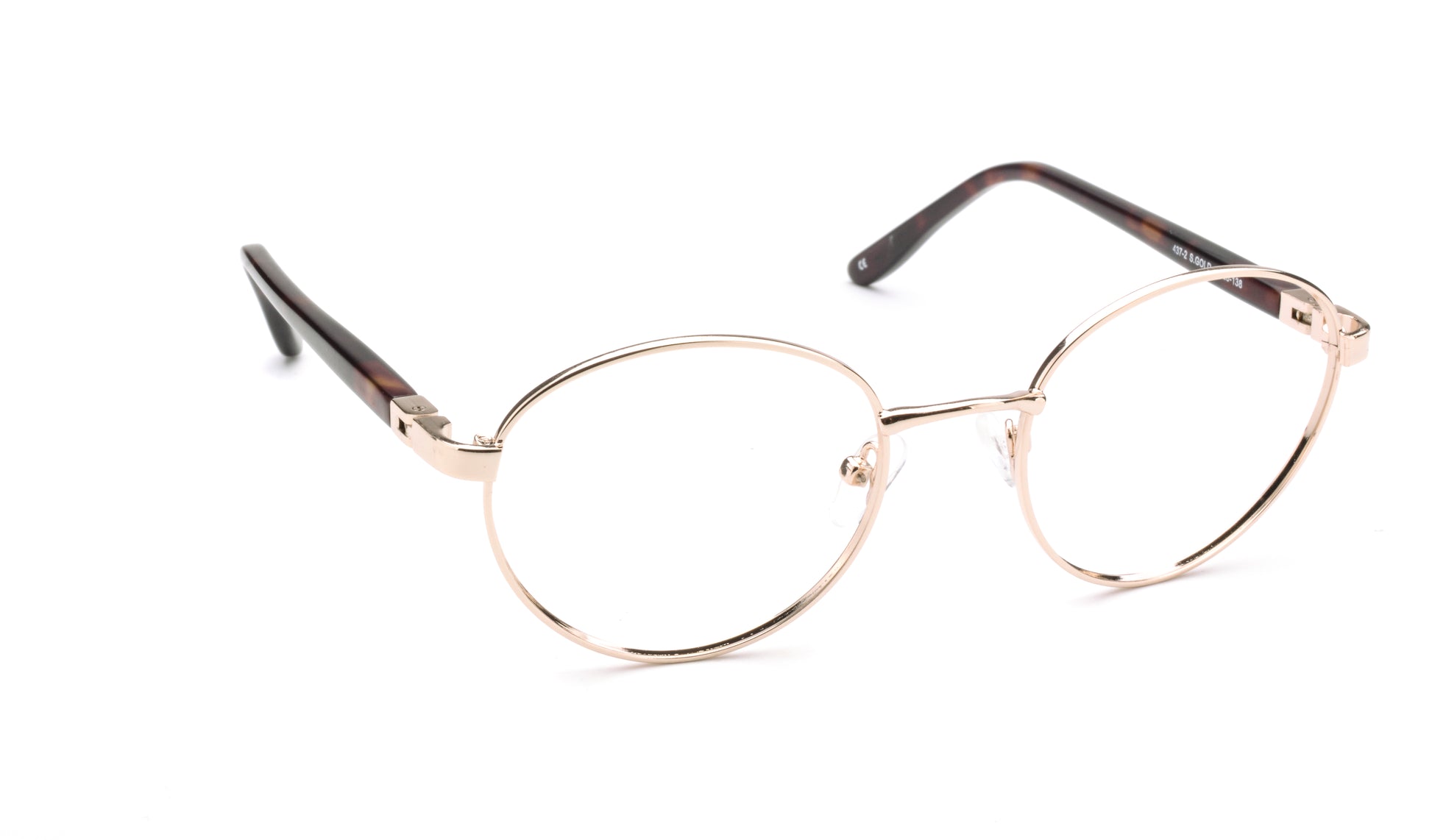 RA437-2 | Unisex | Shiny Gold | Metal Glasses