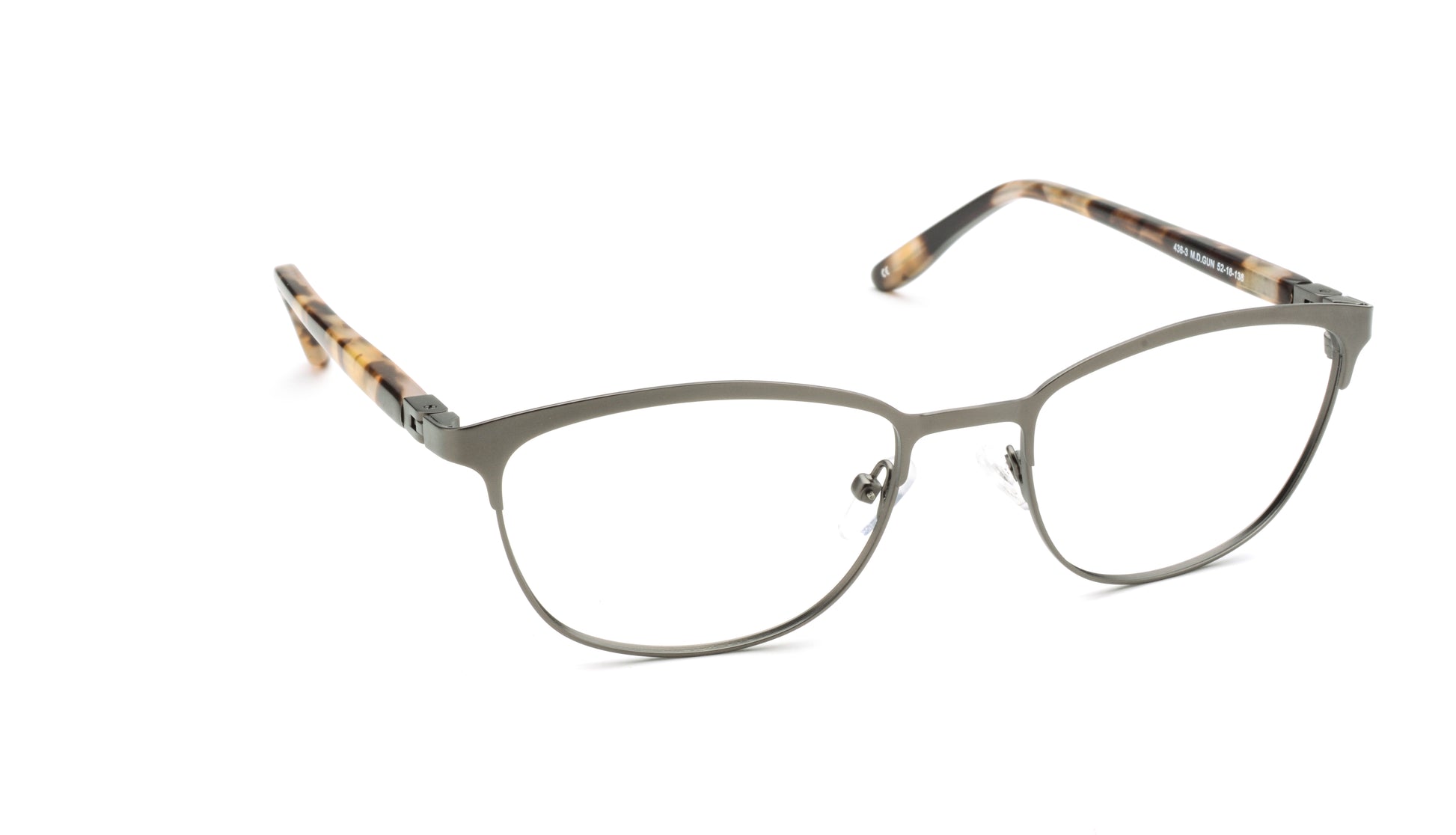 RA436-3 | Women | Matte Gun | Metal Glasses