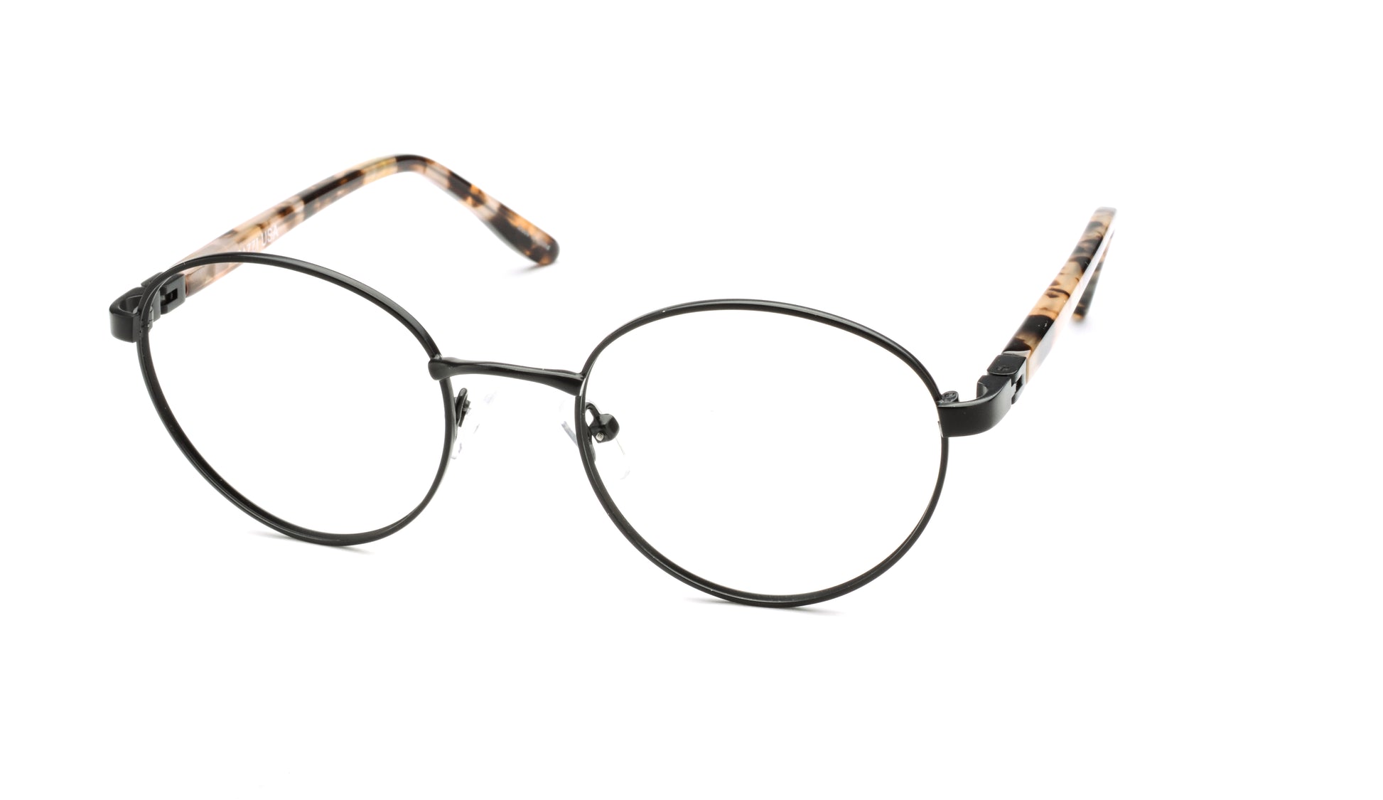 RA437-1 | Unisex | Matte Black | Metal Glasses