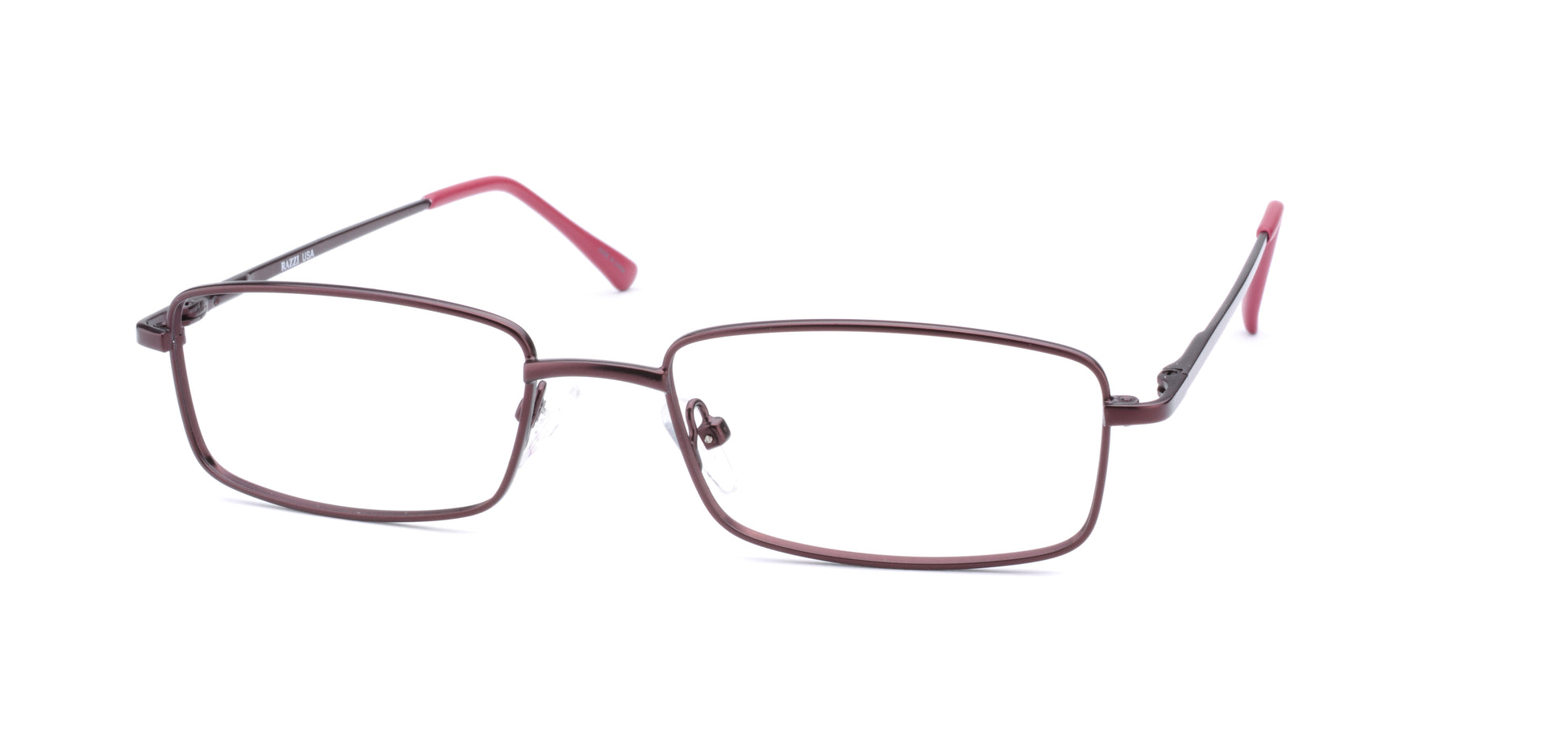 RA317-2 | Unisex | Matte Burgundy | Metal Glasses