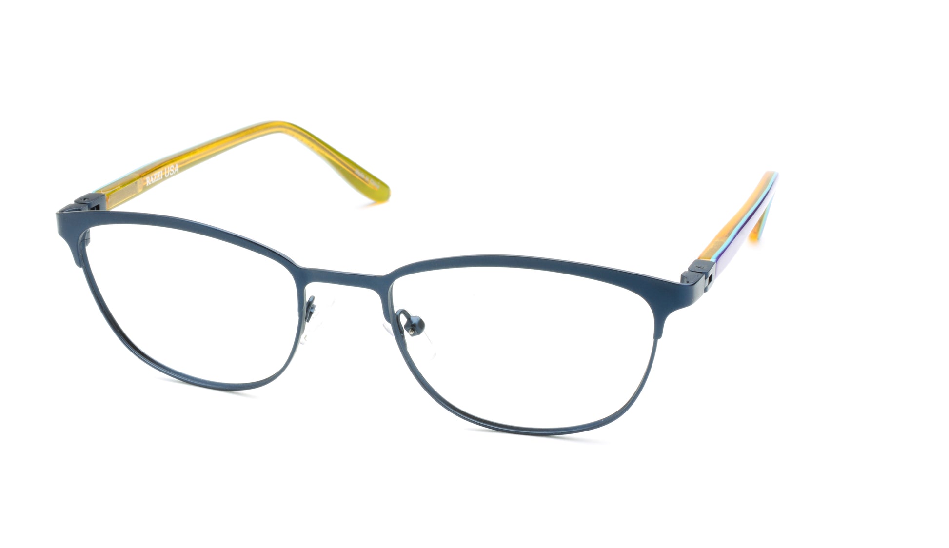 RA436-1 | Women | Matte Blue | Metal Glasses