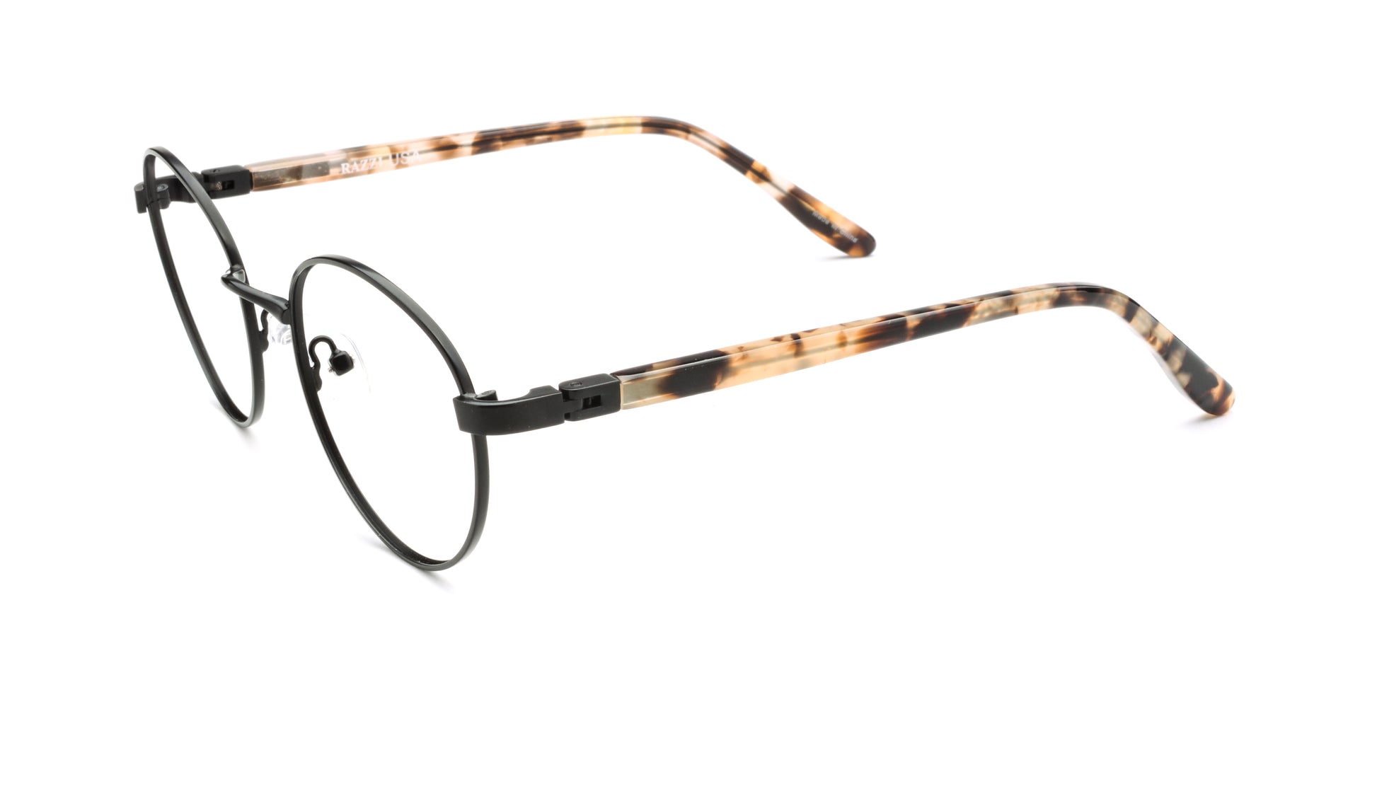 RA437-1 | Unisex | Matte Black | Metal Glasses