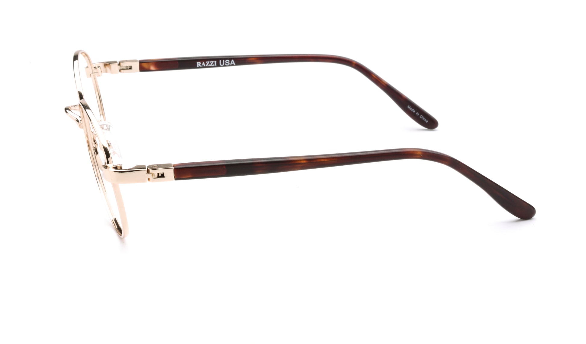 RA437-2 | Unisex | Shiny Gold | Metal Glasses