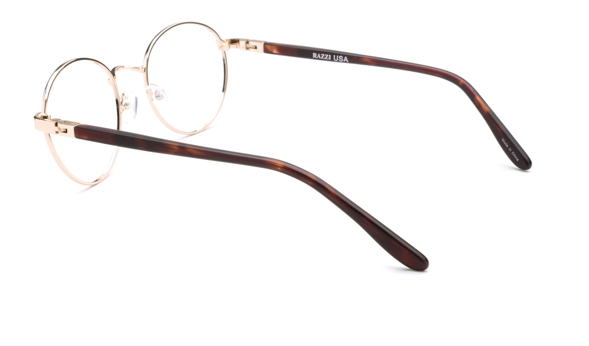RA437-2 | Unisex | Shiny Gold | Metal Glasses