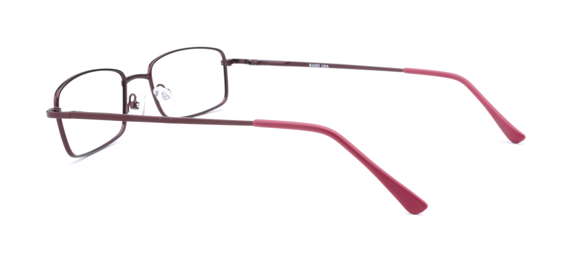 RA317-2 | Unisex | Matte Burgundy | Metal Glasses