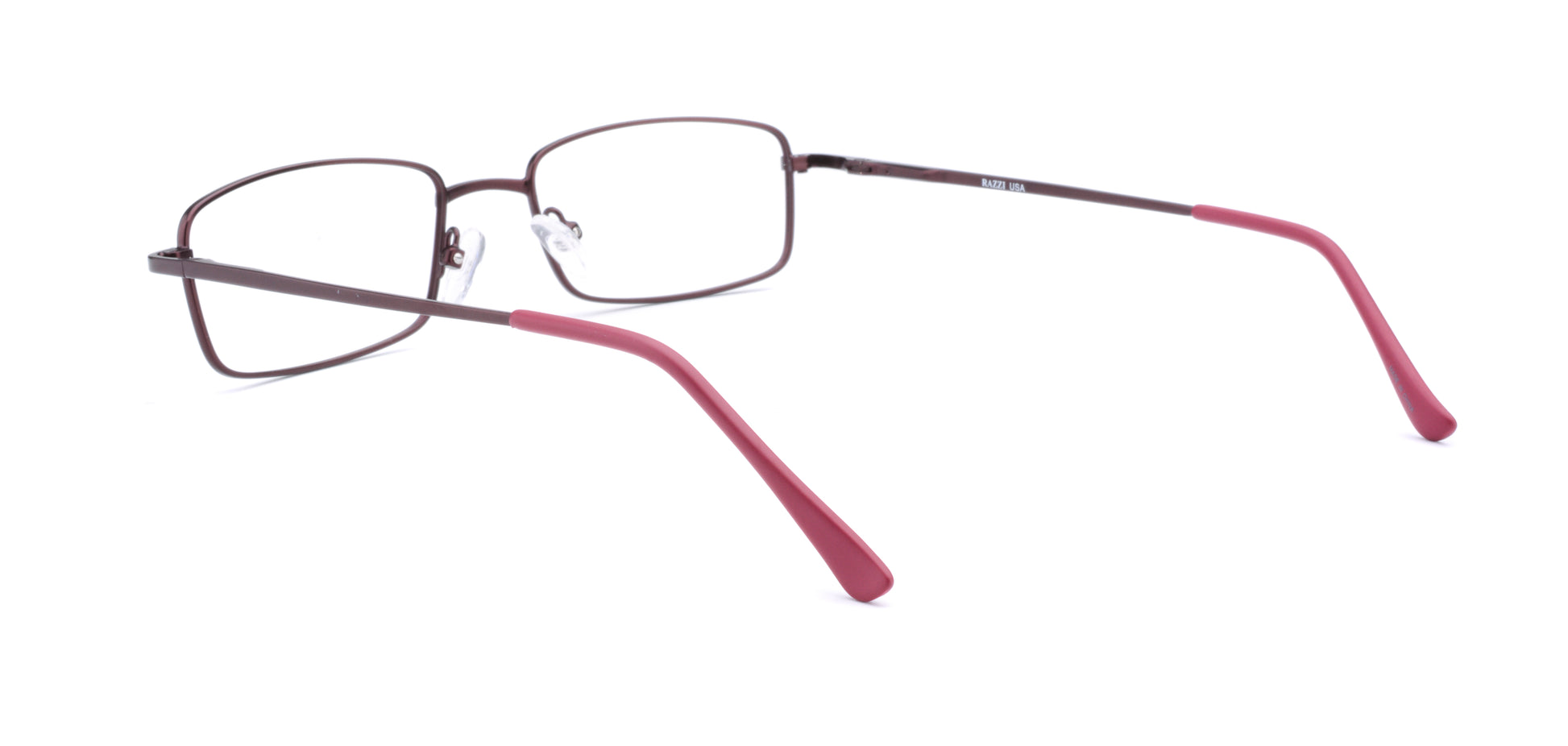 RA317-2 | Unisex | Matte Burgundy | Metal Glasses