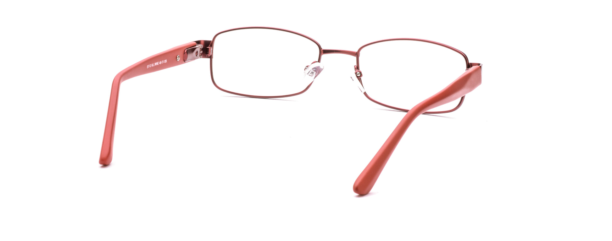 RA517-3 | Women | Matte Burgundy | Metal Glasses