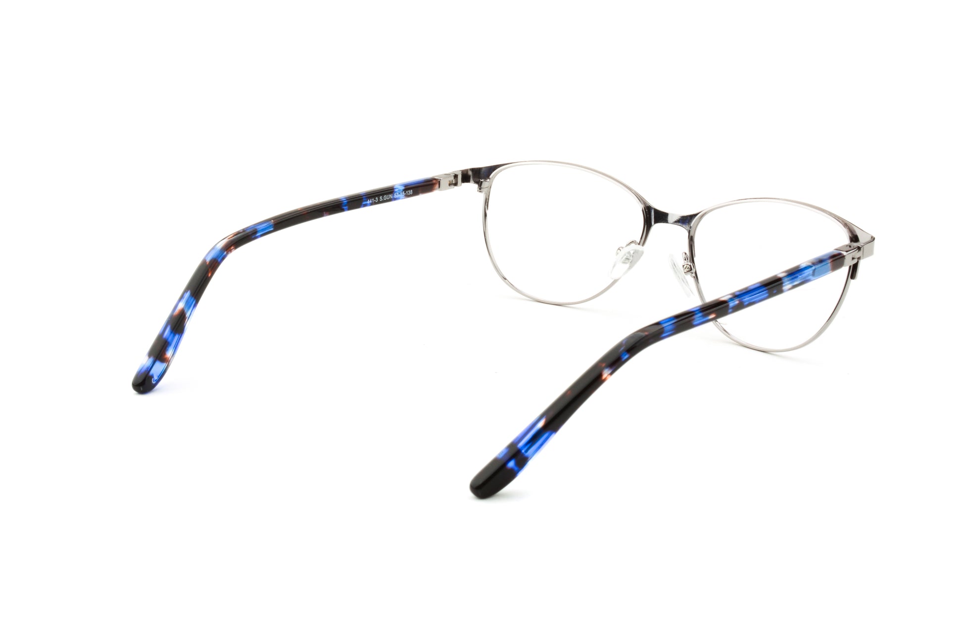 RA441-3 | Women | Shiny Gun | Metal Glasses