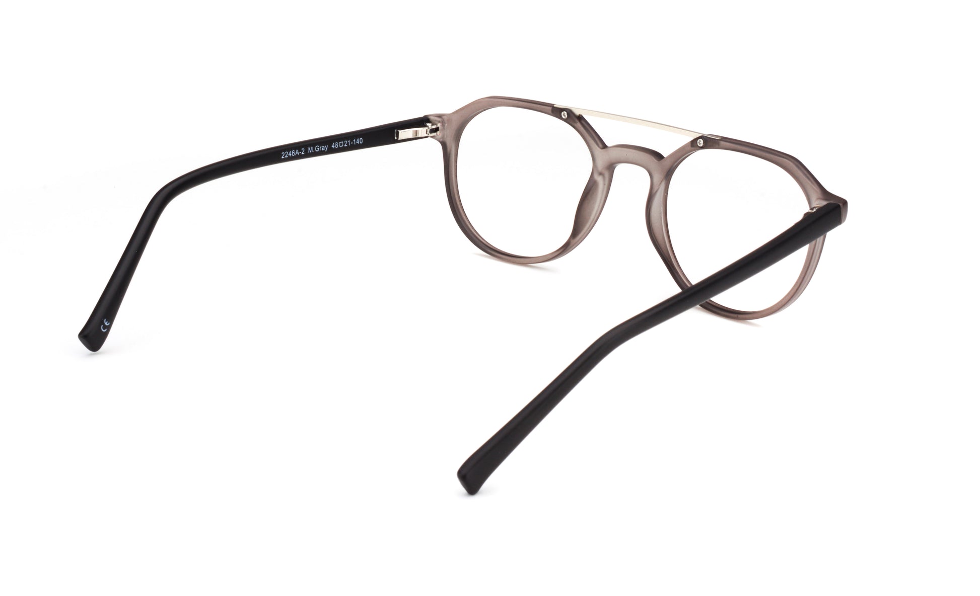 MX2246A-2 | Unisex | Matte Gray | Acetate Glasses
