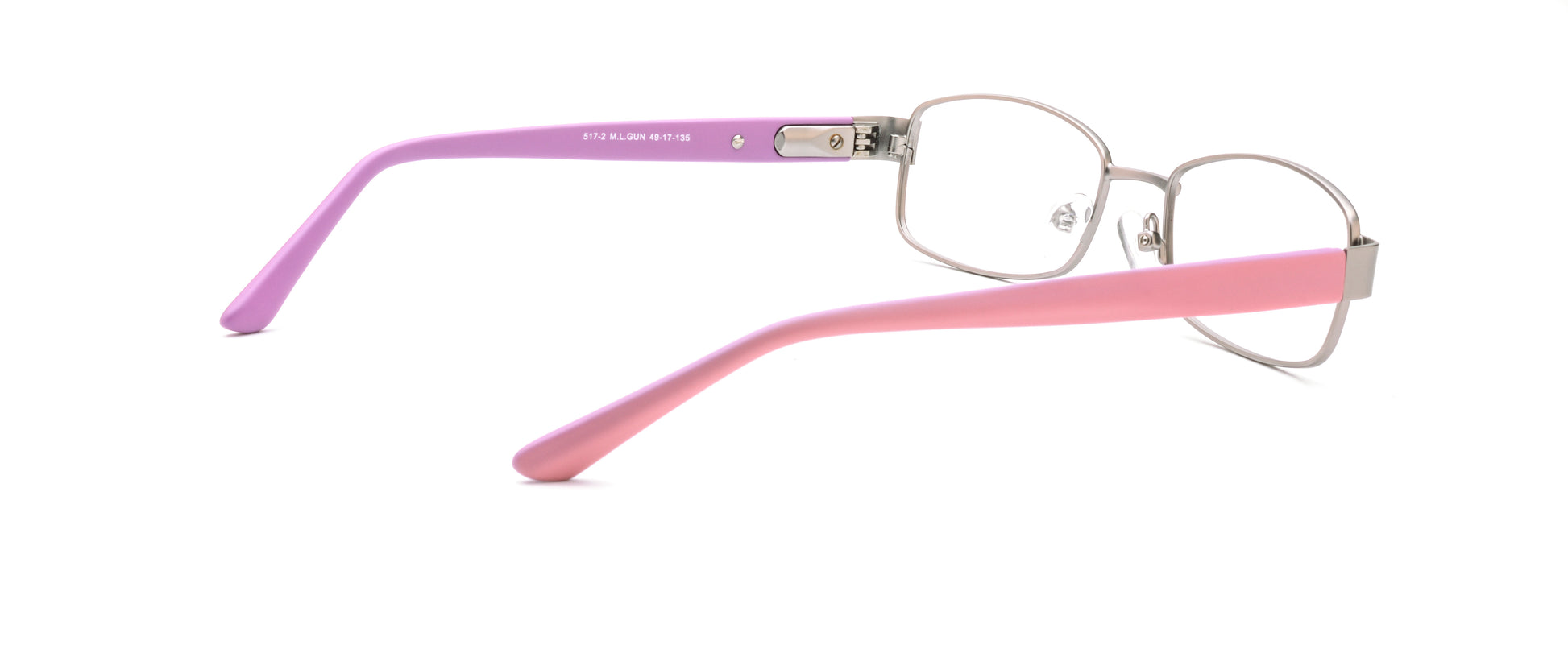 RA517-2 | Women | Matte Gun | Metal Glasses