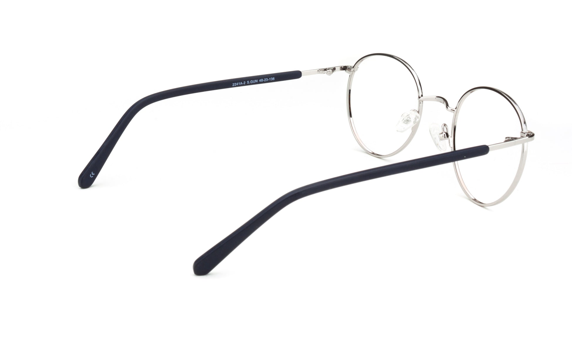 MX2241A-2 | Unisex | Shiny Gun | Metal Glasses