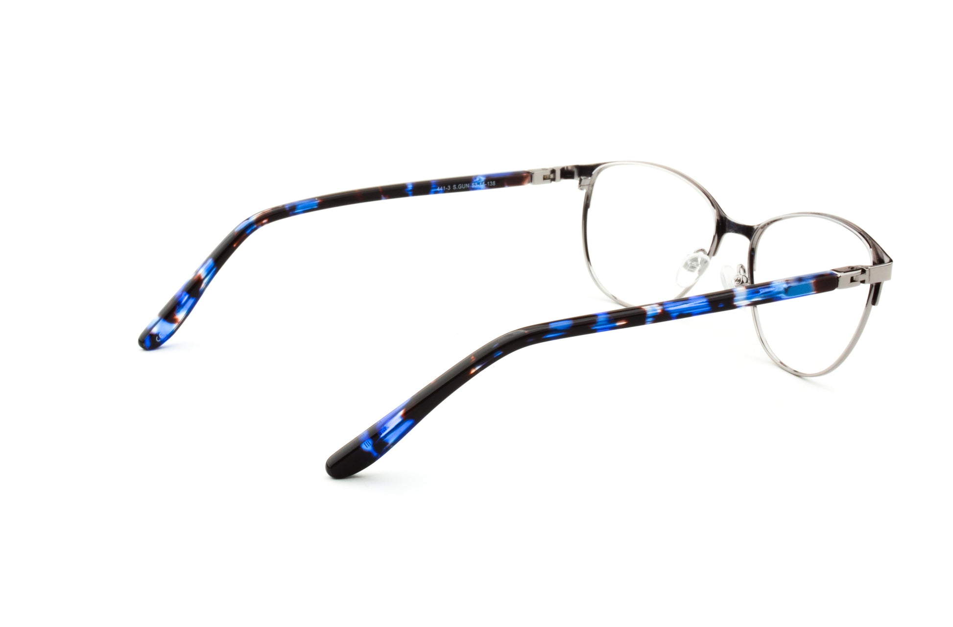 RA441-3 | Women | Shiny Gun | Metal Glasses