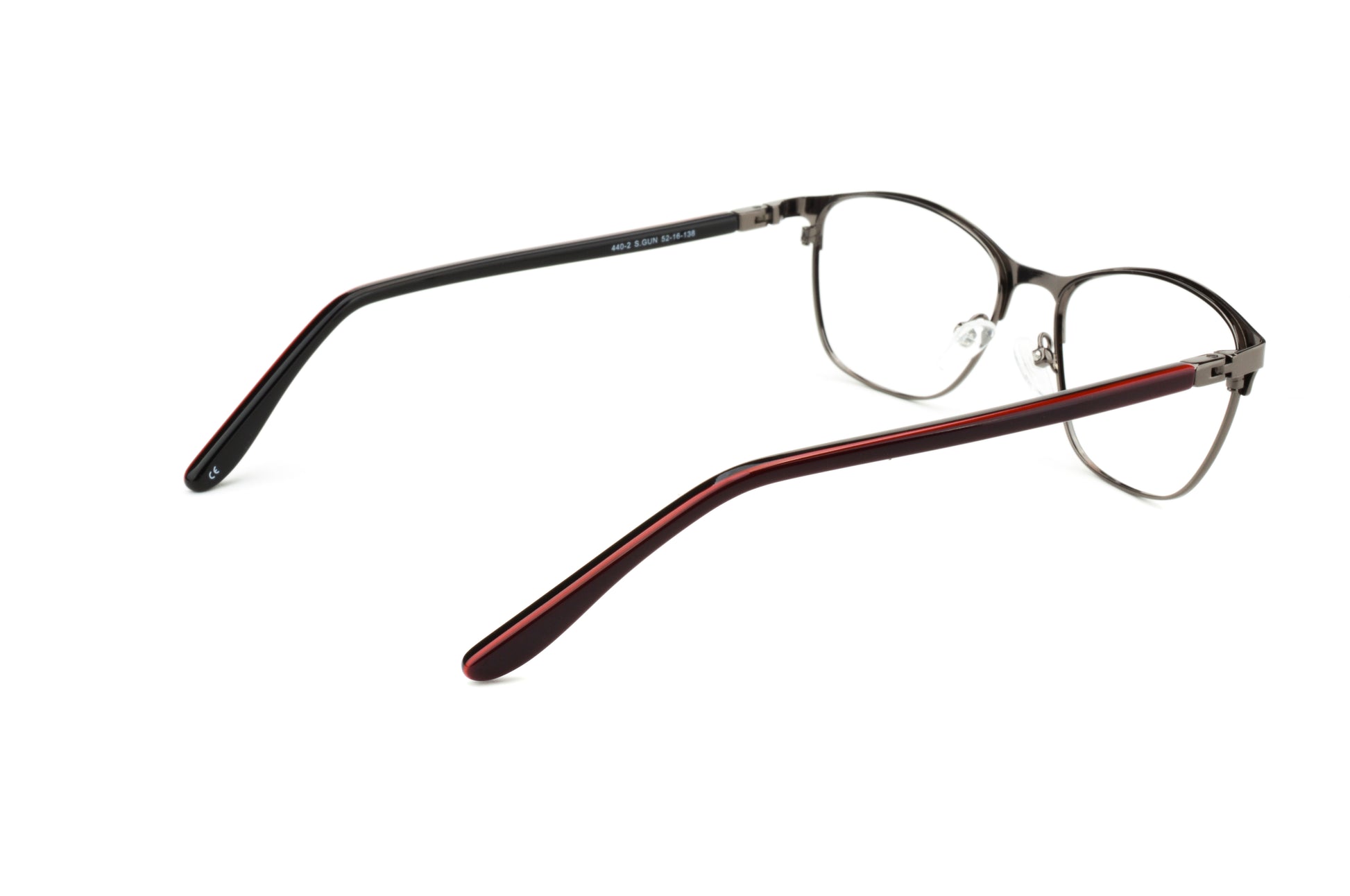 RA440-2 | Women | Shiny Gun | Metal Glasses