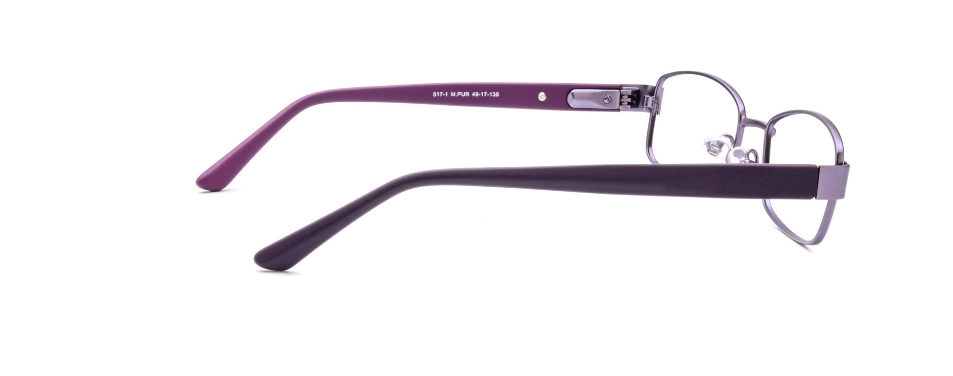 RA517-1 | Women | Matte Purple | Metal Glasses