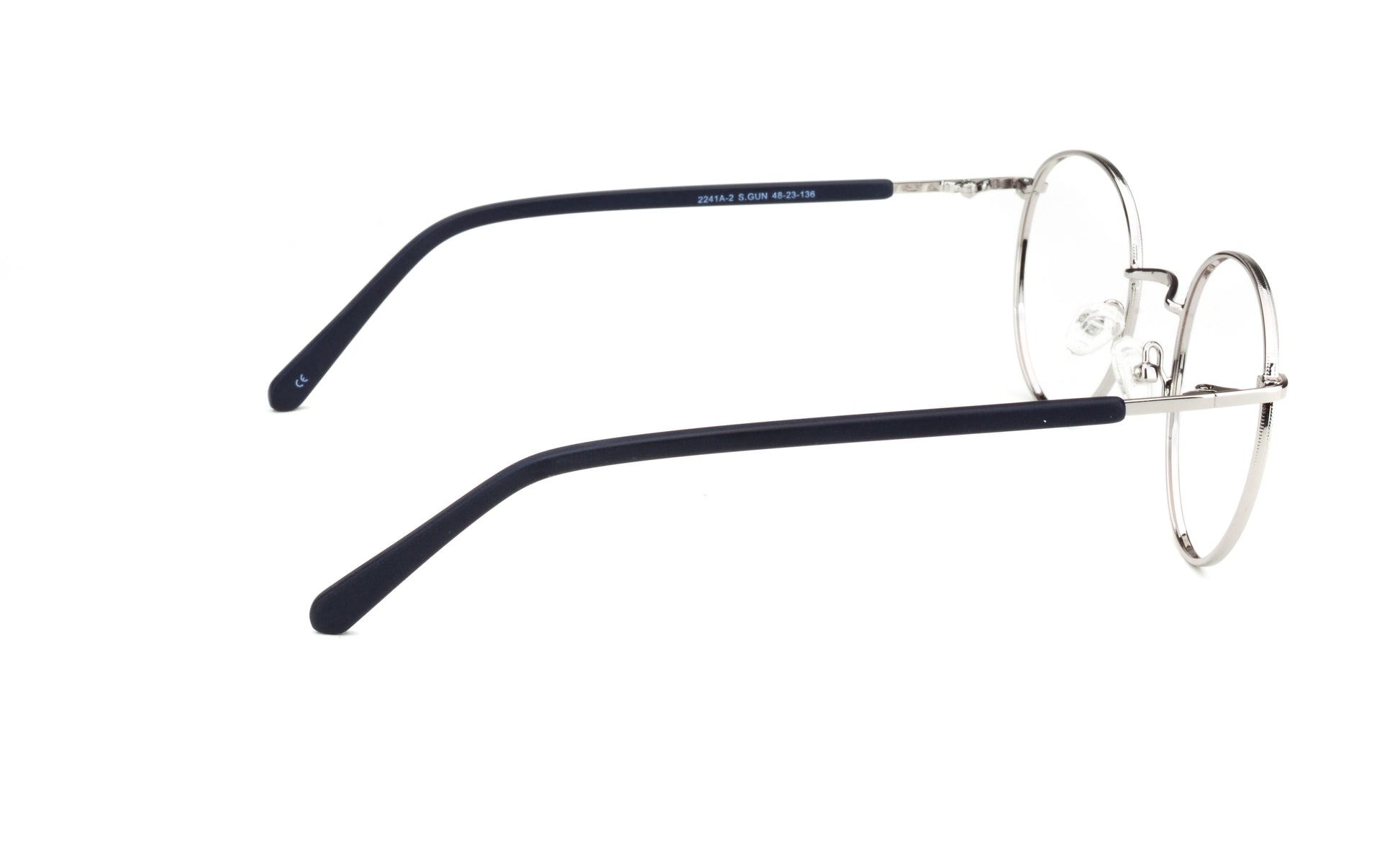 MX2241A-2 | Unisex | Shiny Gun | Metal Glasses