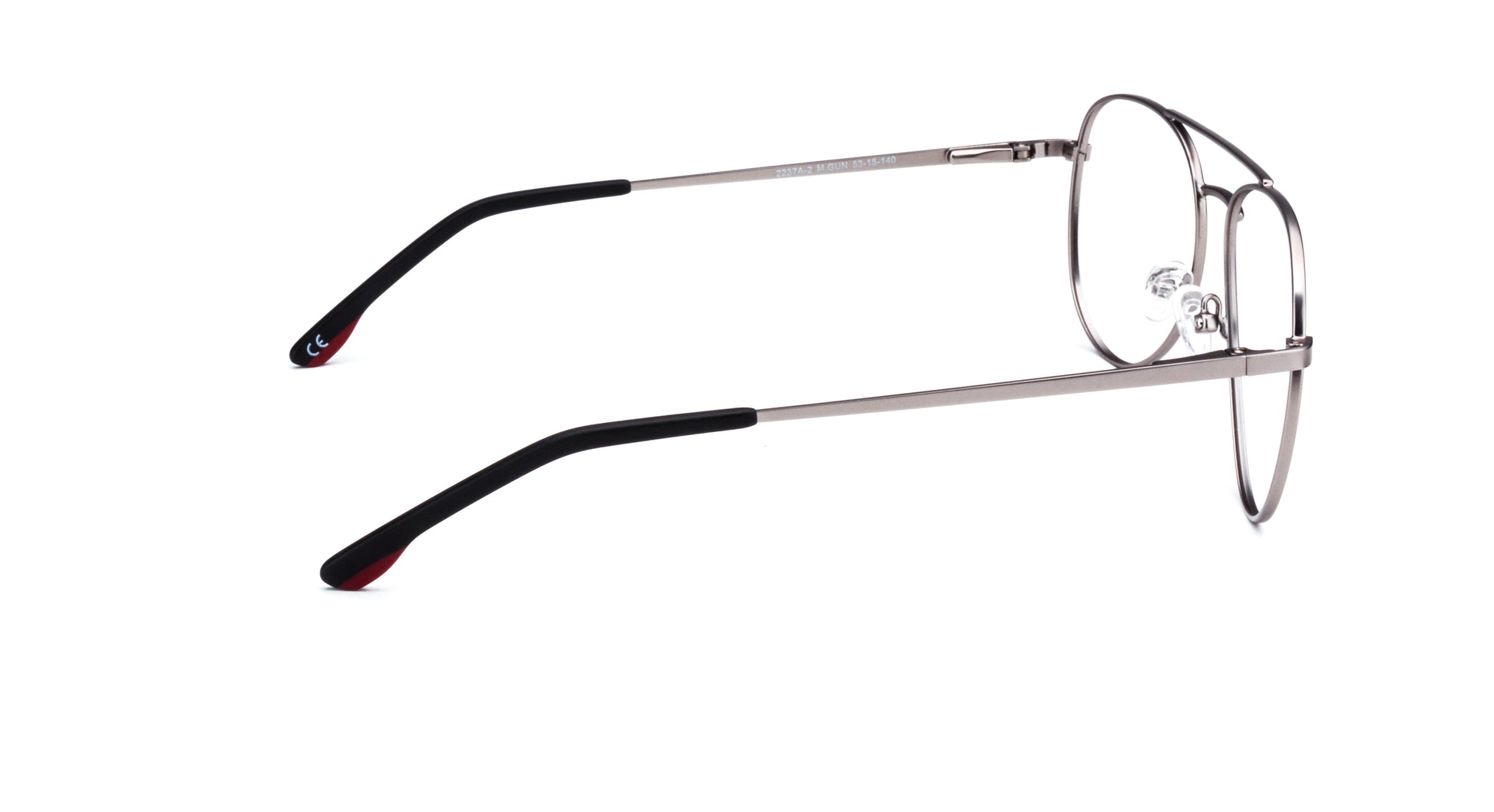 MX2237A-2 | Unisex | Matte Gun | Metal Glasses
