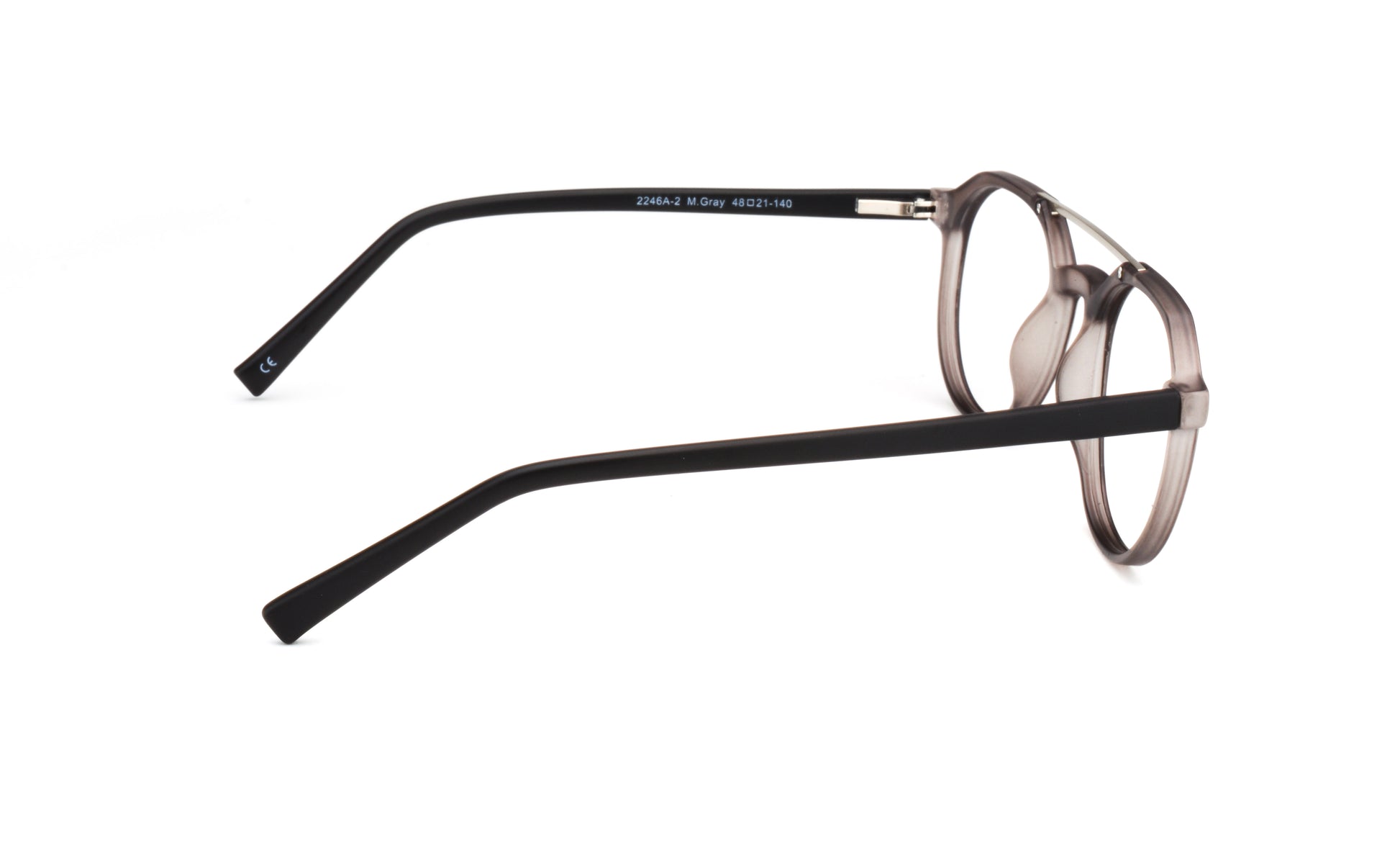 MX2246A-2 | Unisex | Matte Gray | Acetate Glasses
