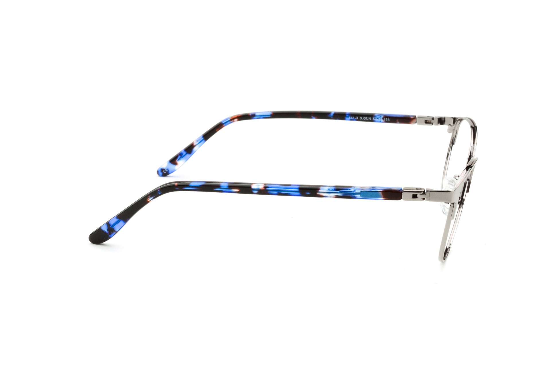 RA441-3 | Women | Shiny Gun | Metal Glasses