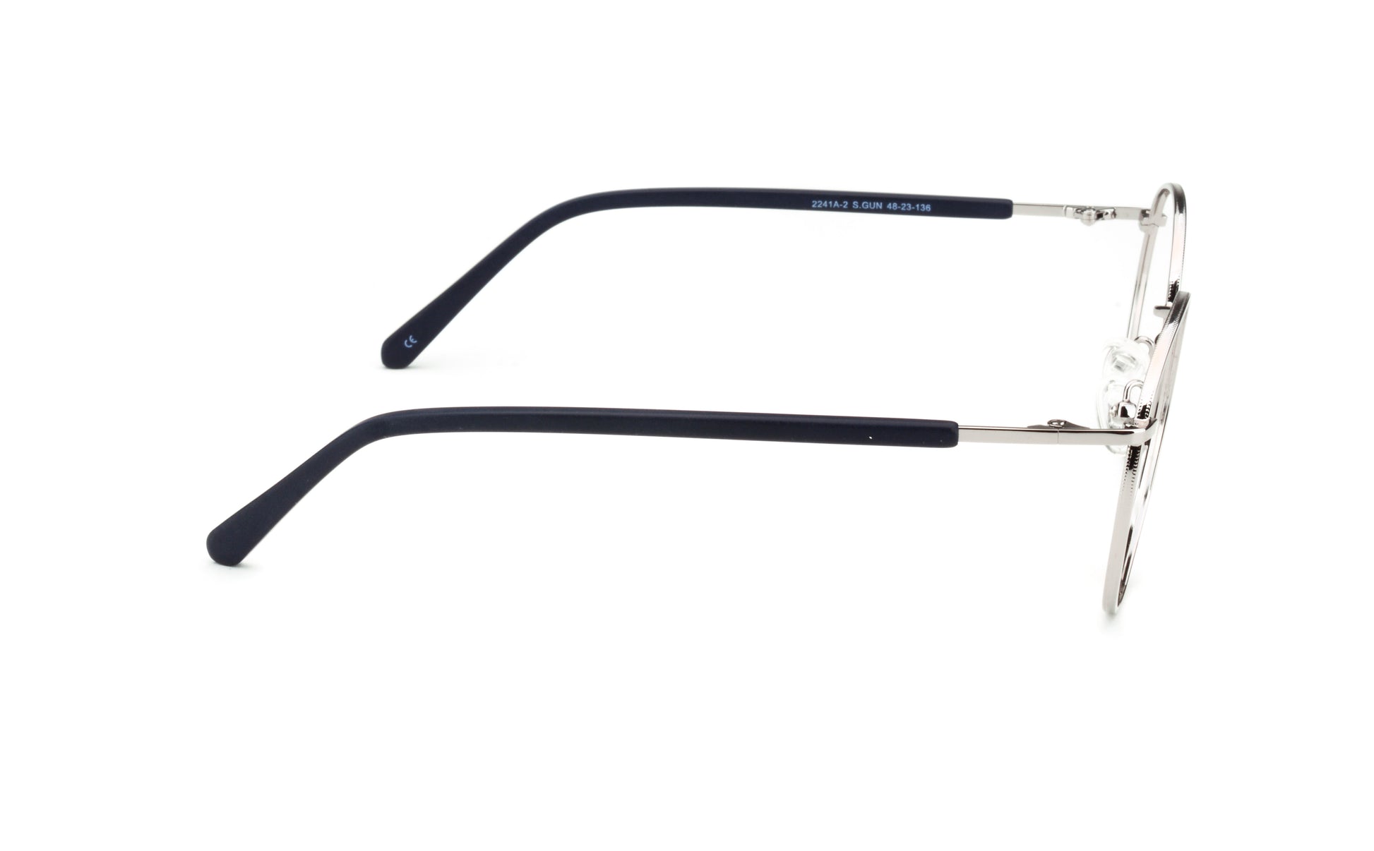 MX2241A-2 | Unisex | Shiny Gun | Metal Glasses