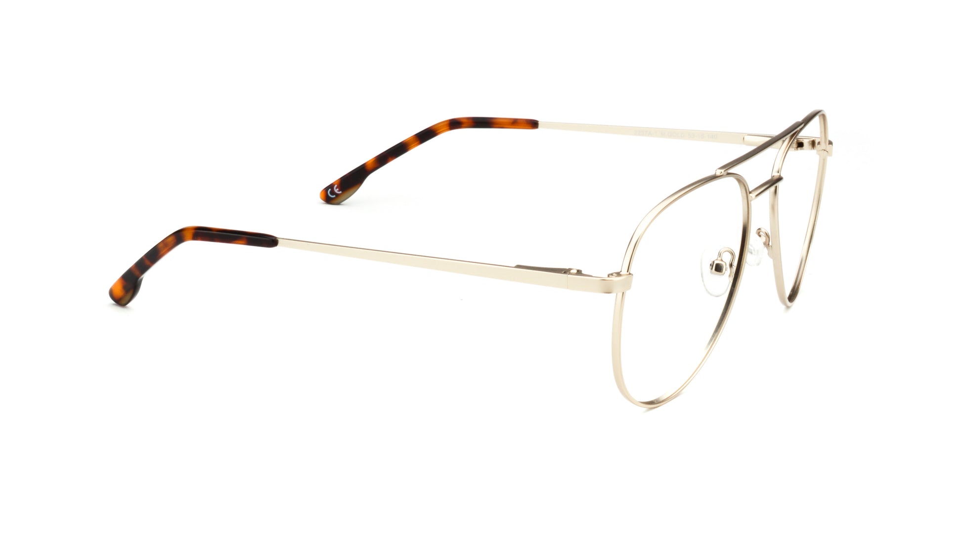 MX2237A-1 | Unisex | Matte Gold | Metal Glasses