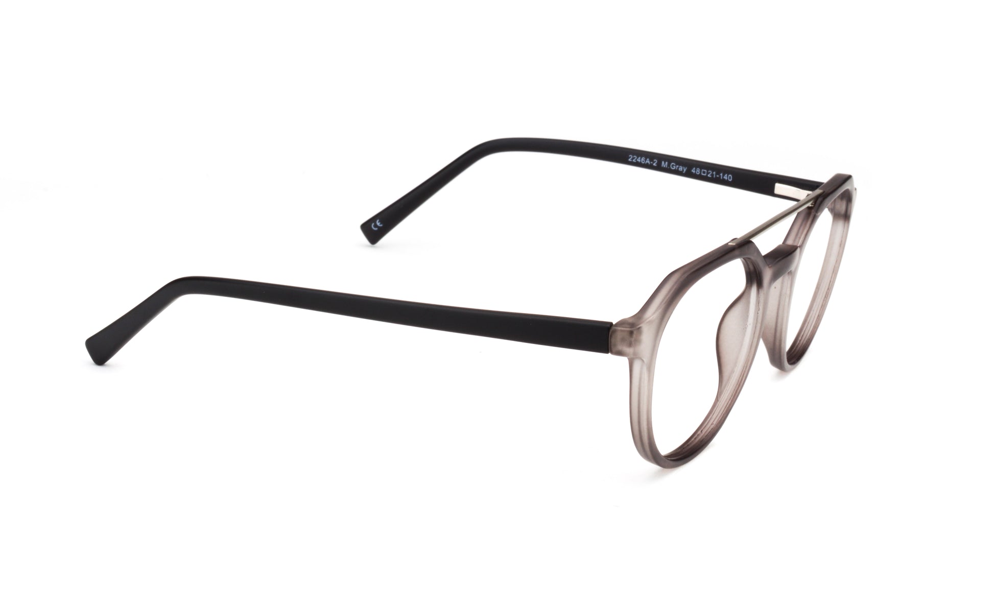 MX2246A-2 | Unisex | Matte Gray | Acetate Glasses