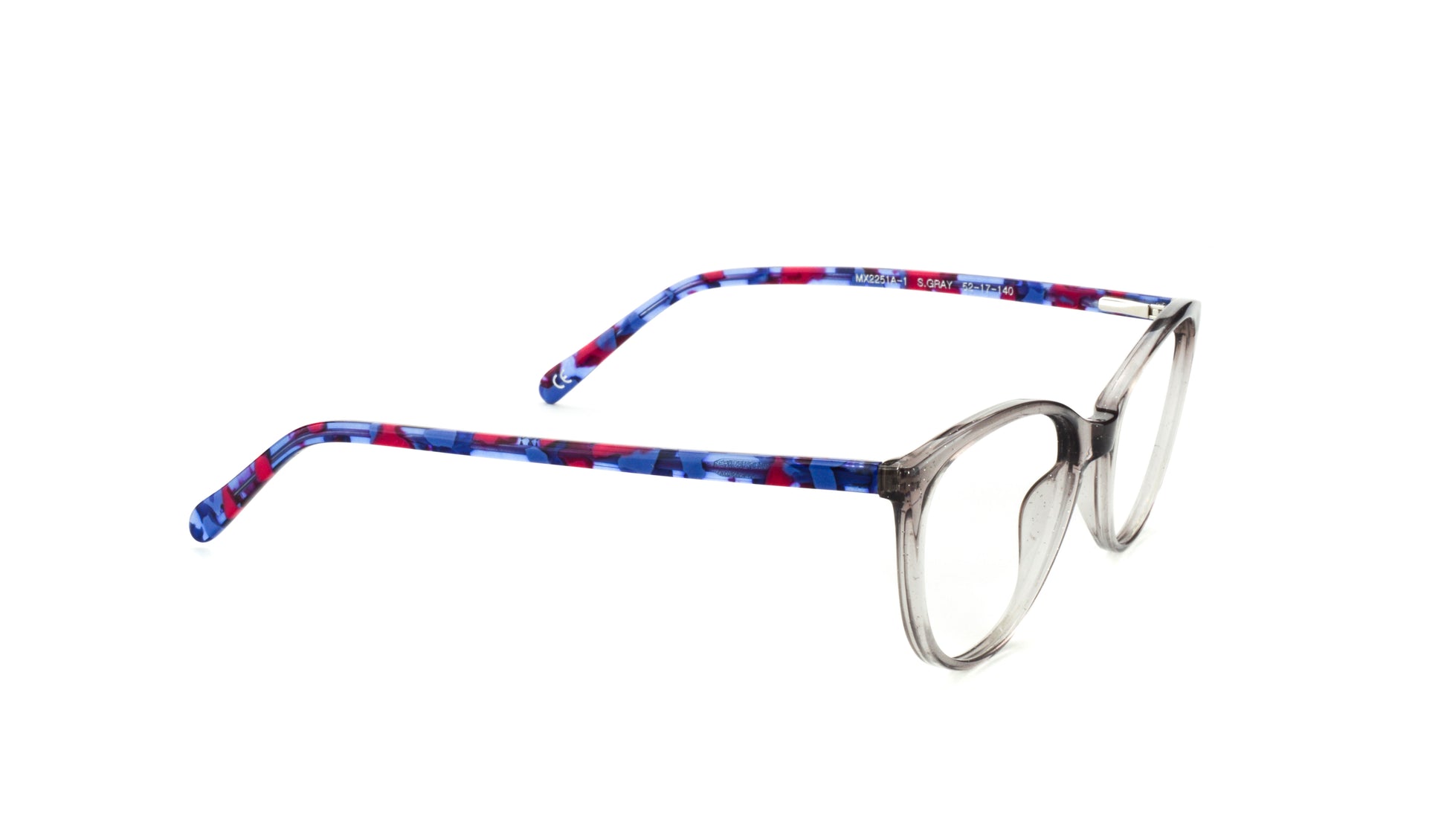 MX2251A-1 | Unisex | Shiny Gray | Acetate Glasses