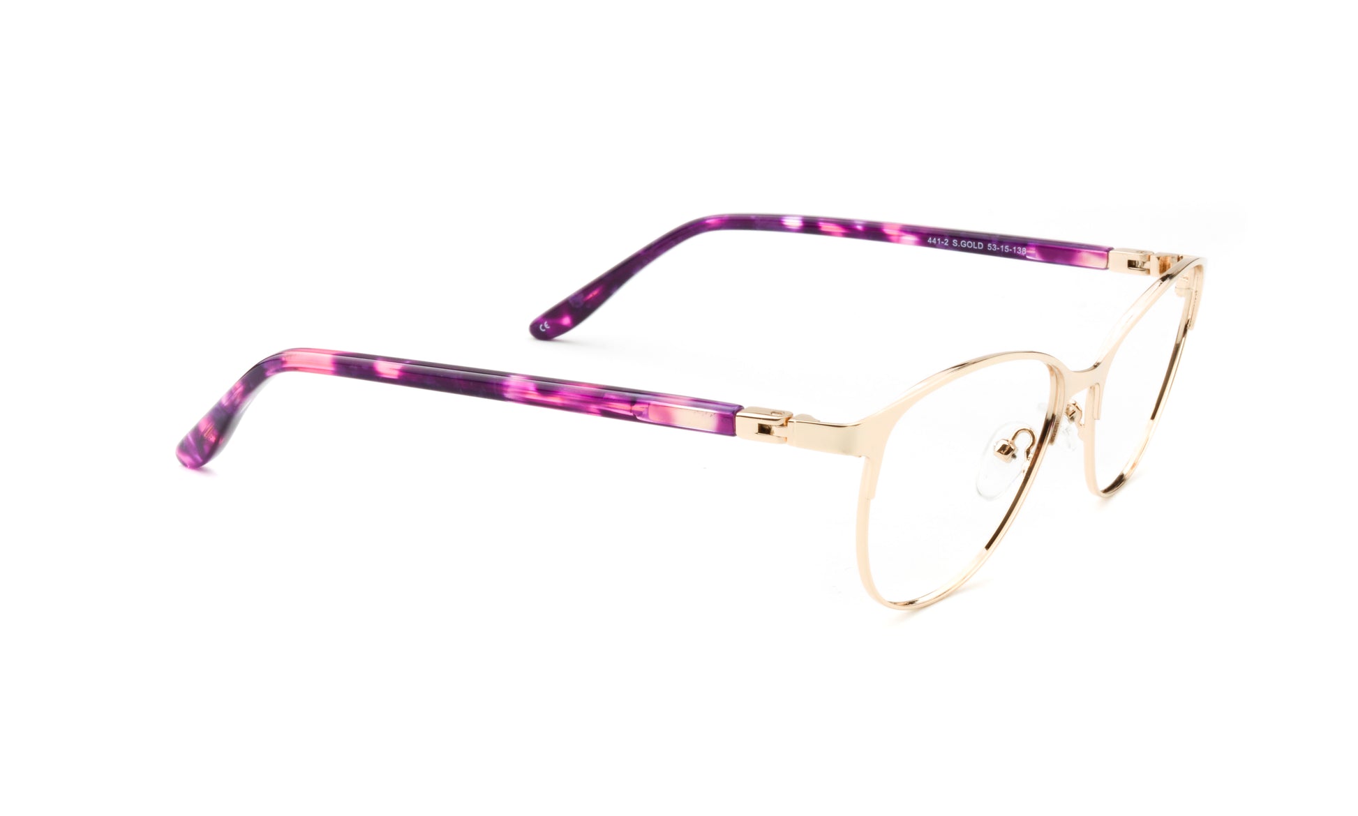 RA441-2 | Women | Shiny Gold | Metal Glasses